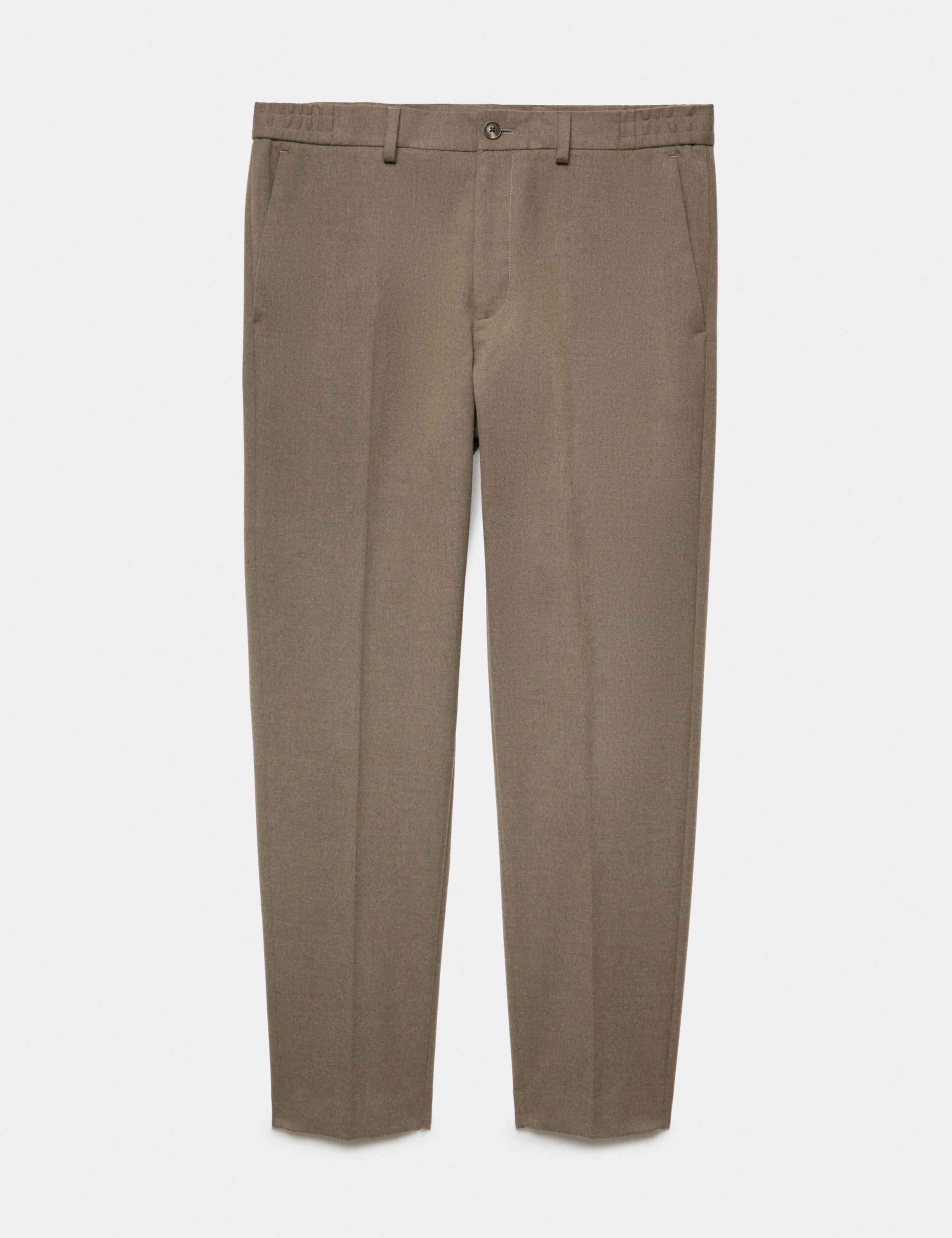 Tailored Fit Flannel Smart Trousers 2 of 7