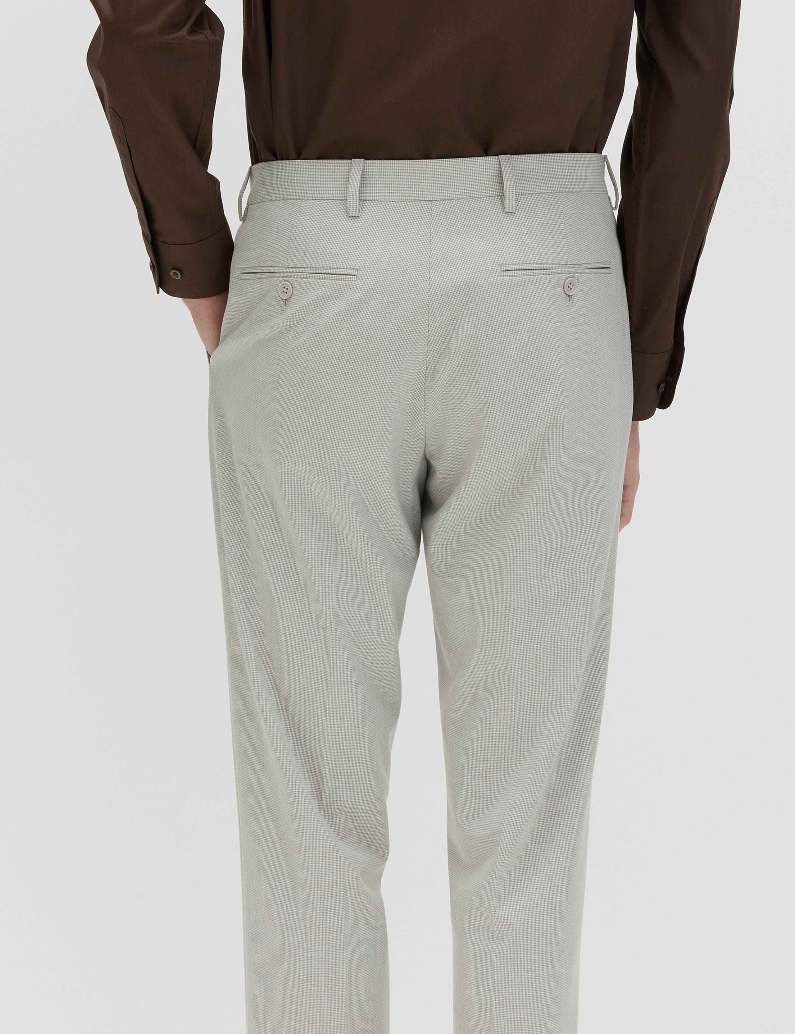 Tailored Fit Flat Front Puppytooth Trousers 5 of 5