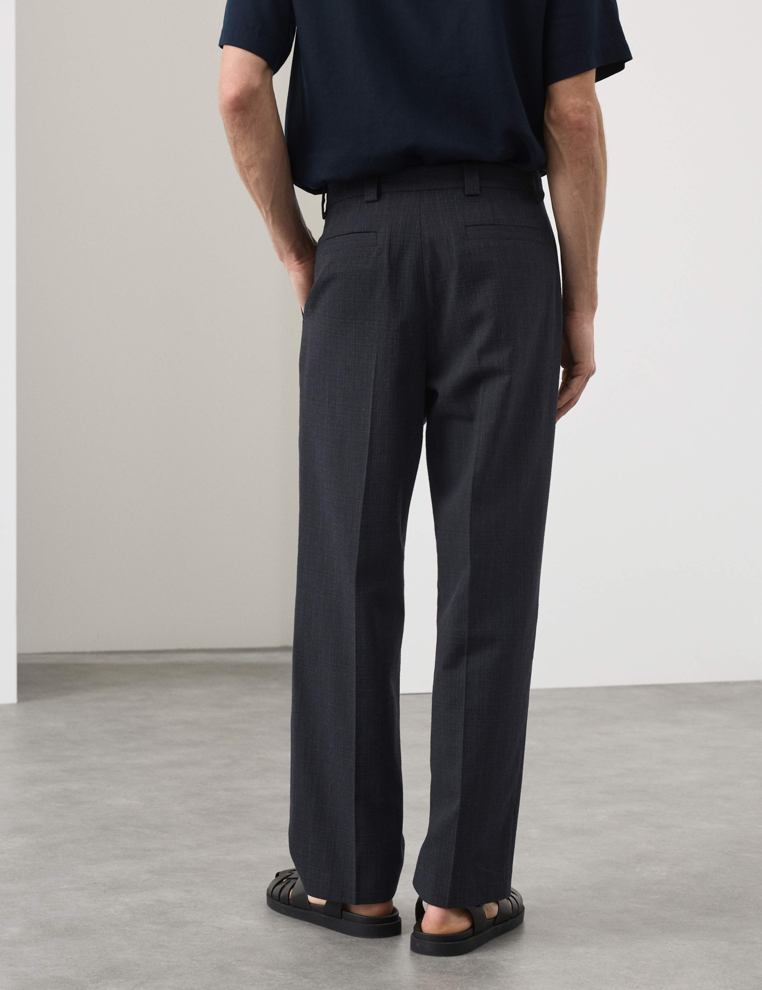 Relaxed Fit Textured Trousers 6 of 7