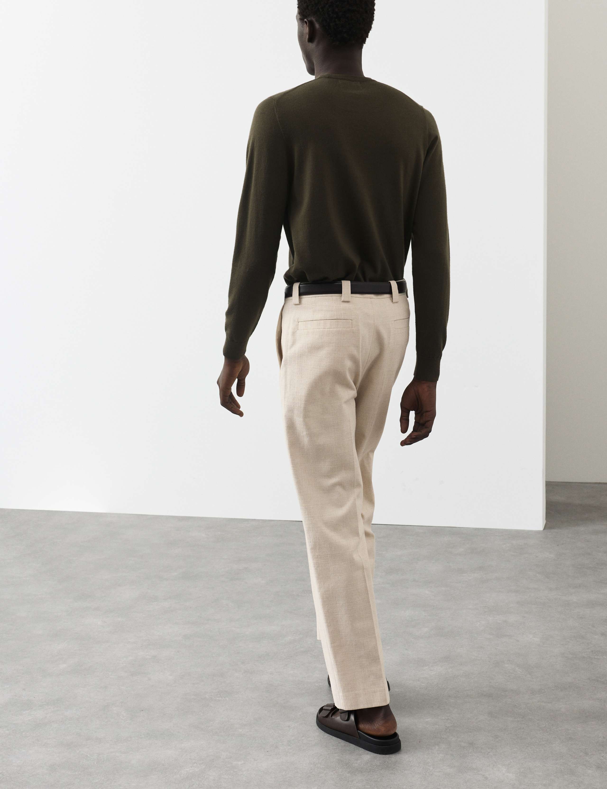 Relaxed Fit Textured Trousers 5 of 6