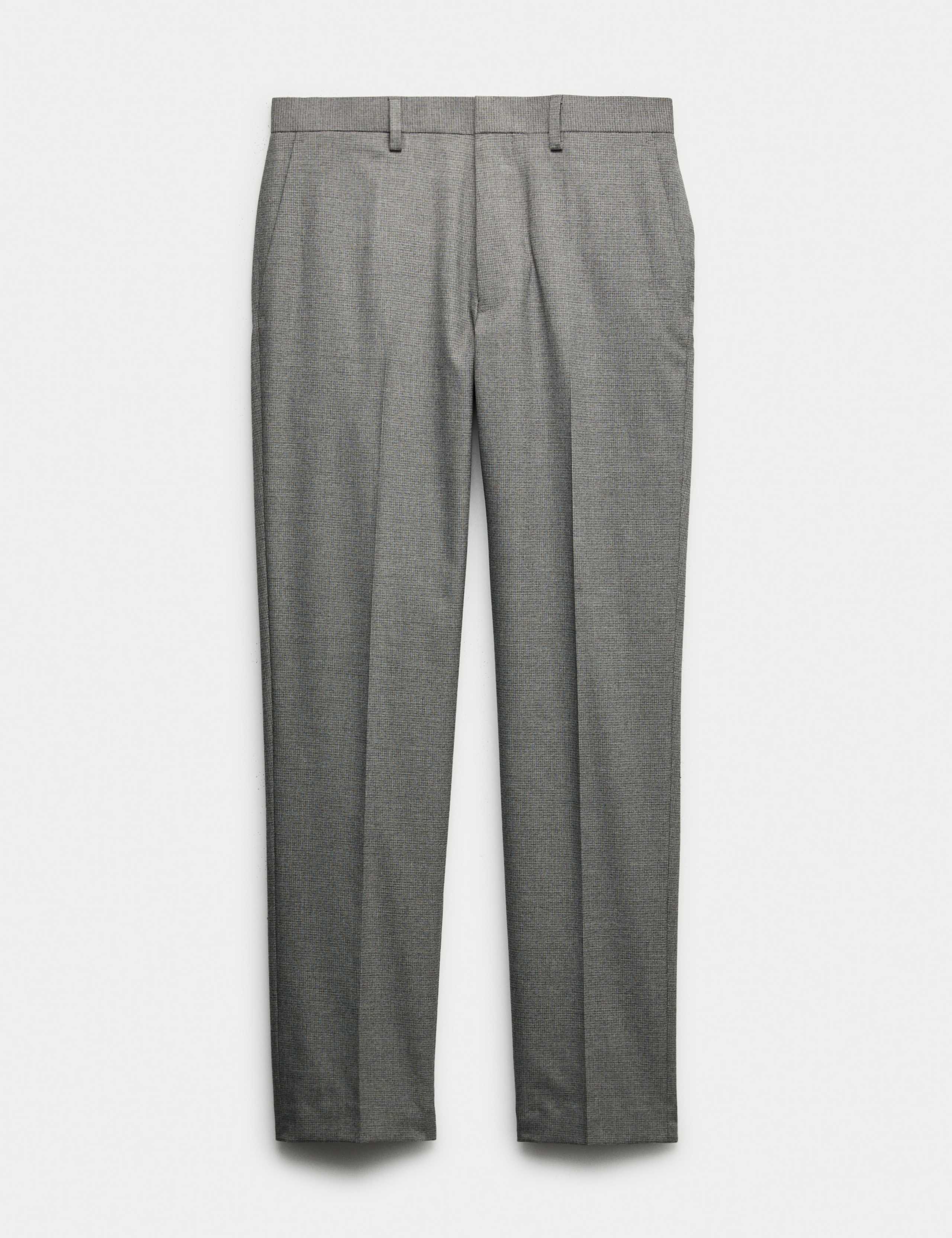 Tailored Fit Micro Grid Trousers 2 of 5