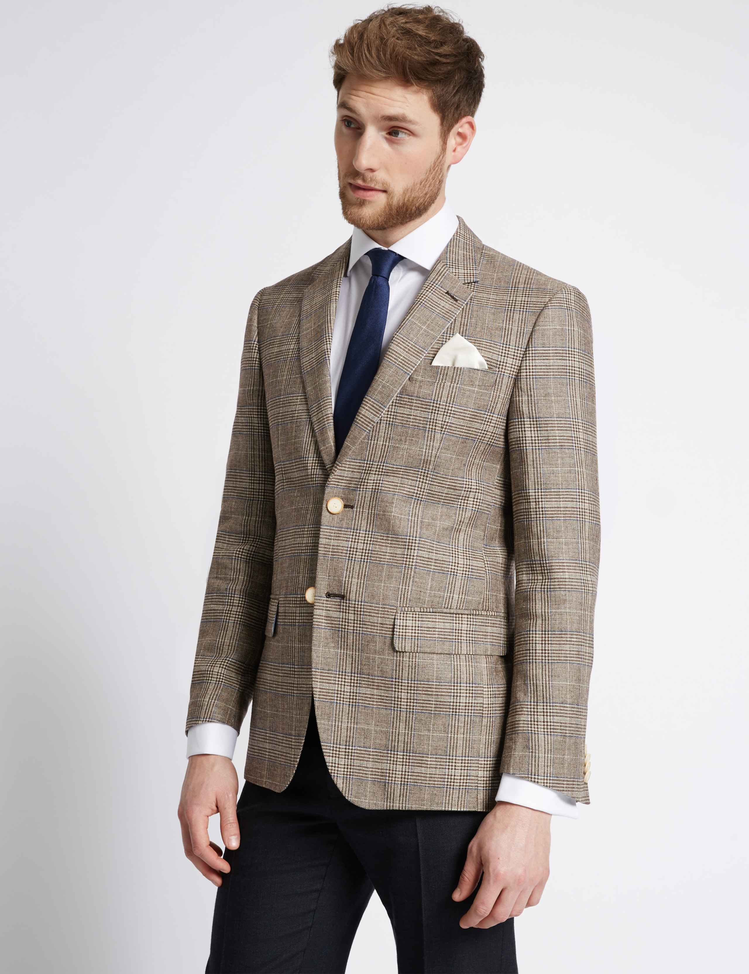 Checked Regular Fit Jacket 1 of 8