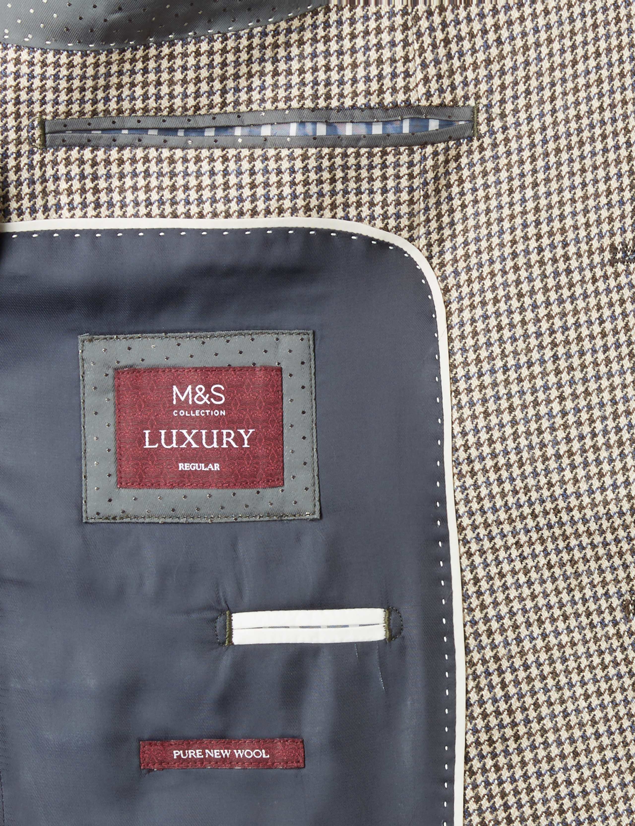 Pure Wool Checked Jacket 7 of 8