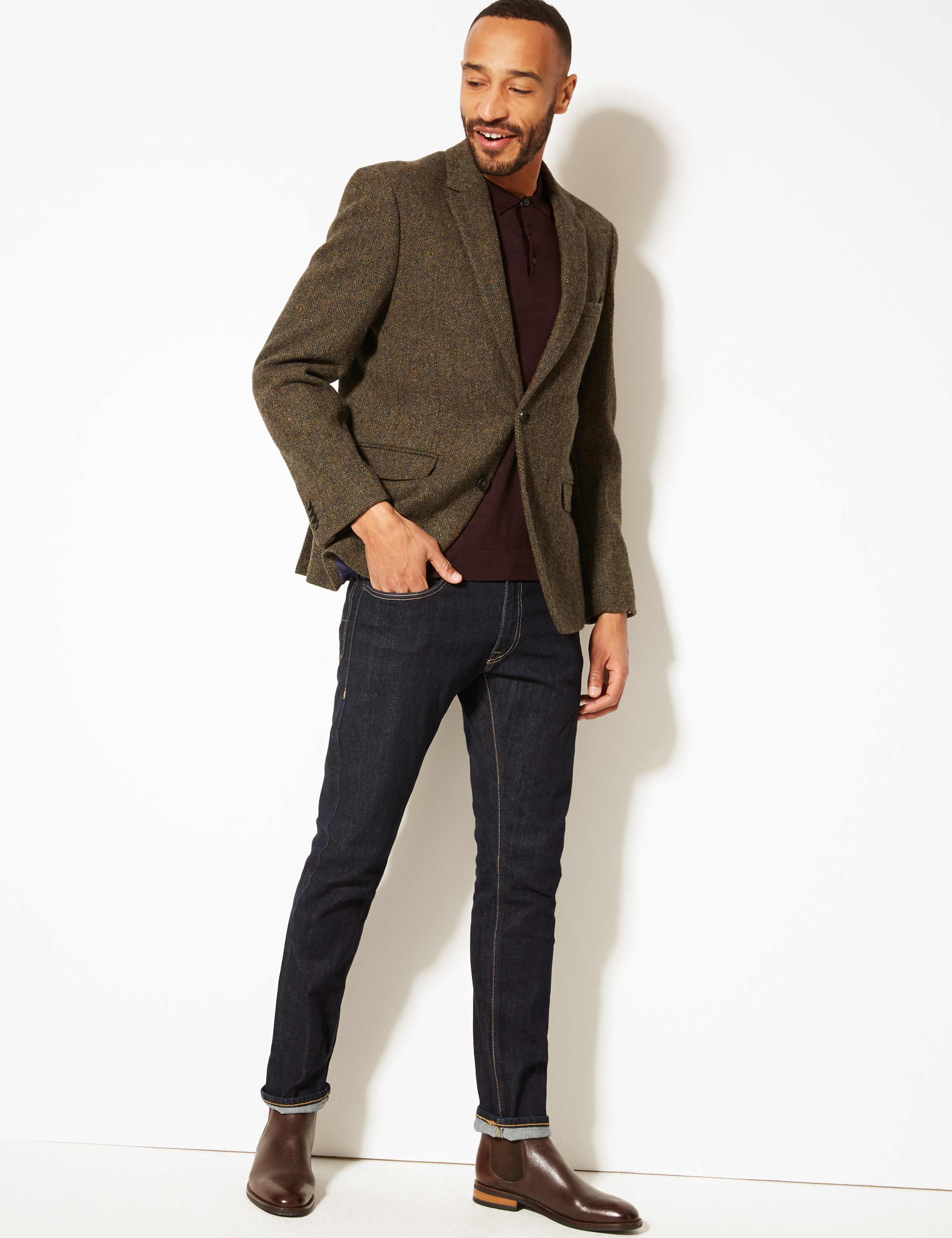 Pure Wool Harris Tweed Tailored Jacket 3 of 7