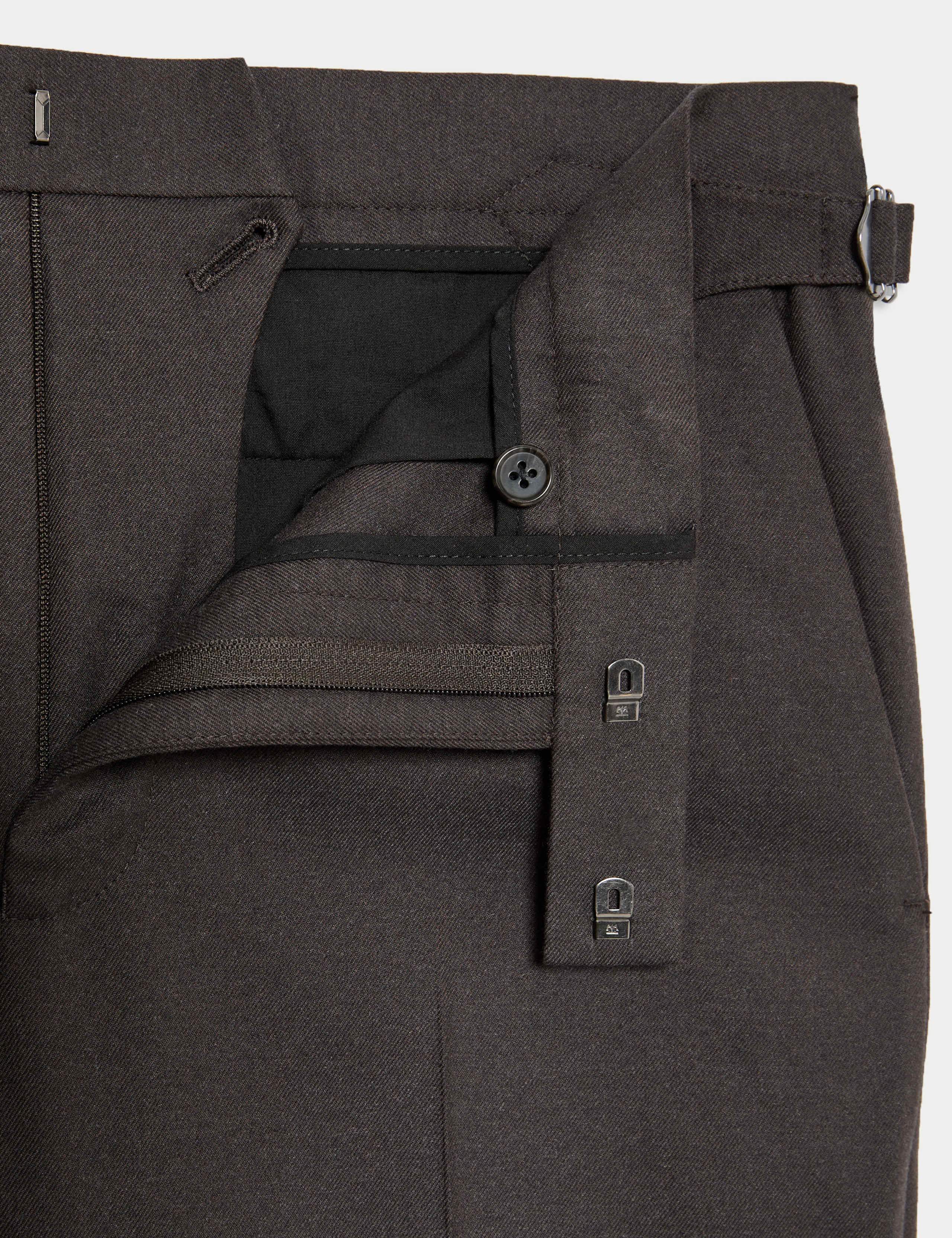 Warm Handle Twill Side Adjuster Trousers 3 of 7