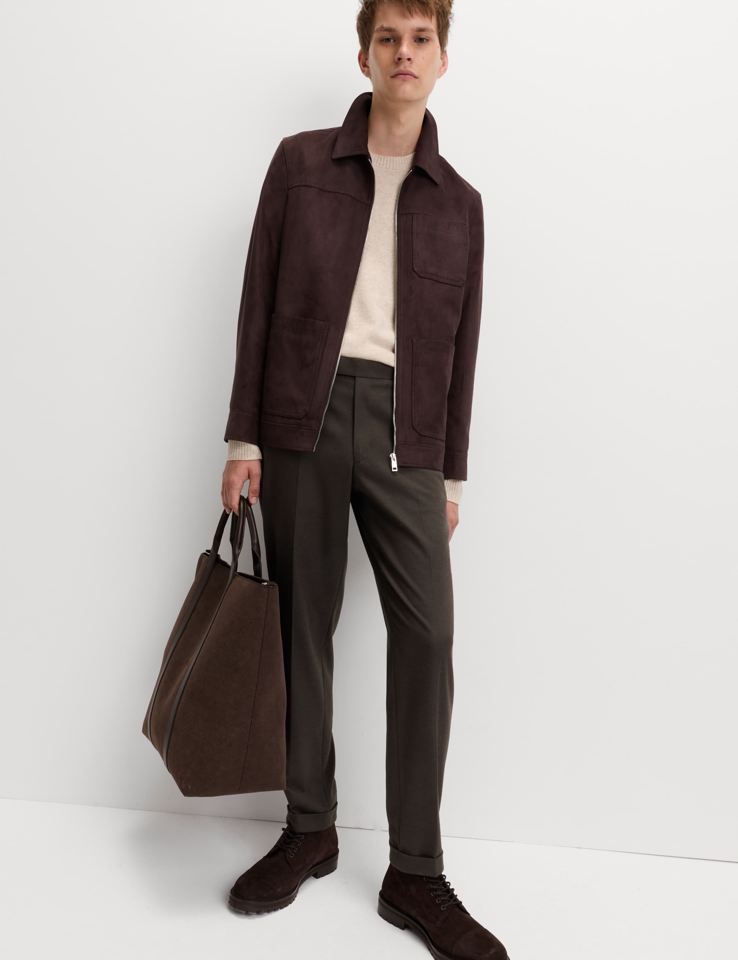 Warm Handle Twill Side Adjuster Trousers 4 of 7