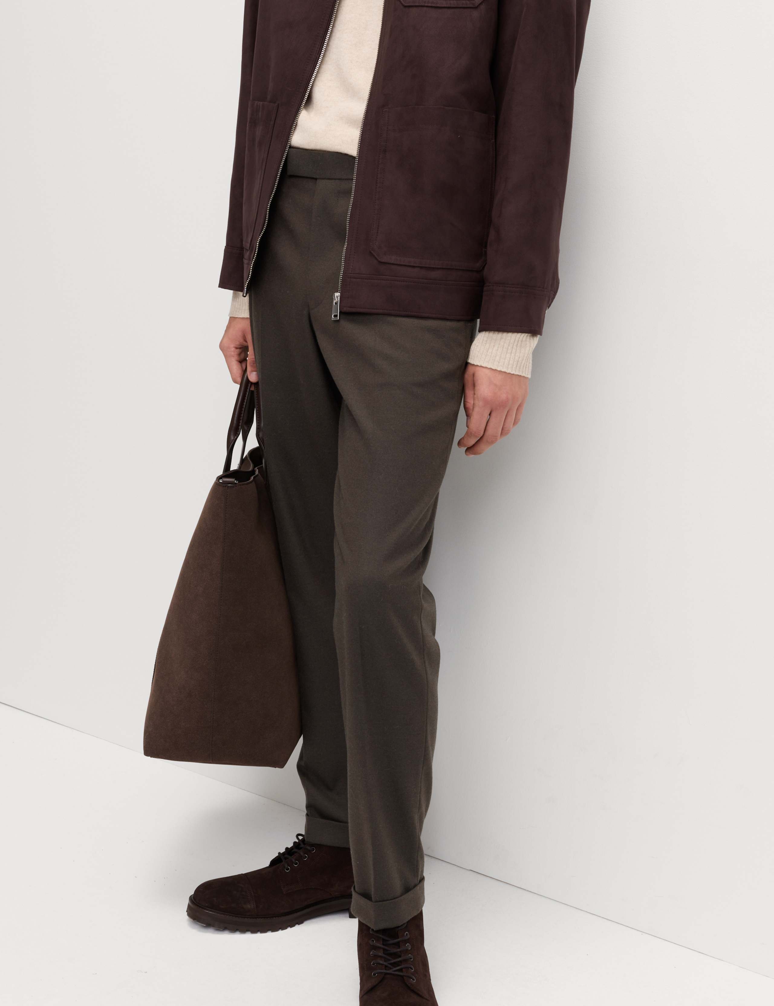 Warm Handle Twill Side Adjuster Trousers 6 of 7