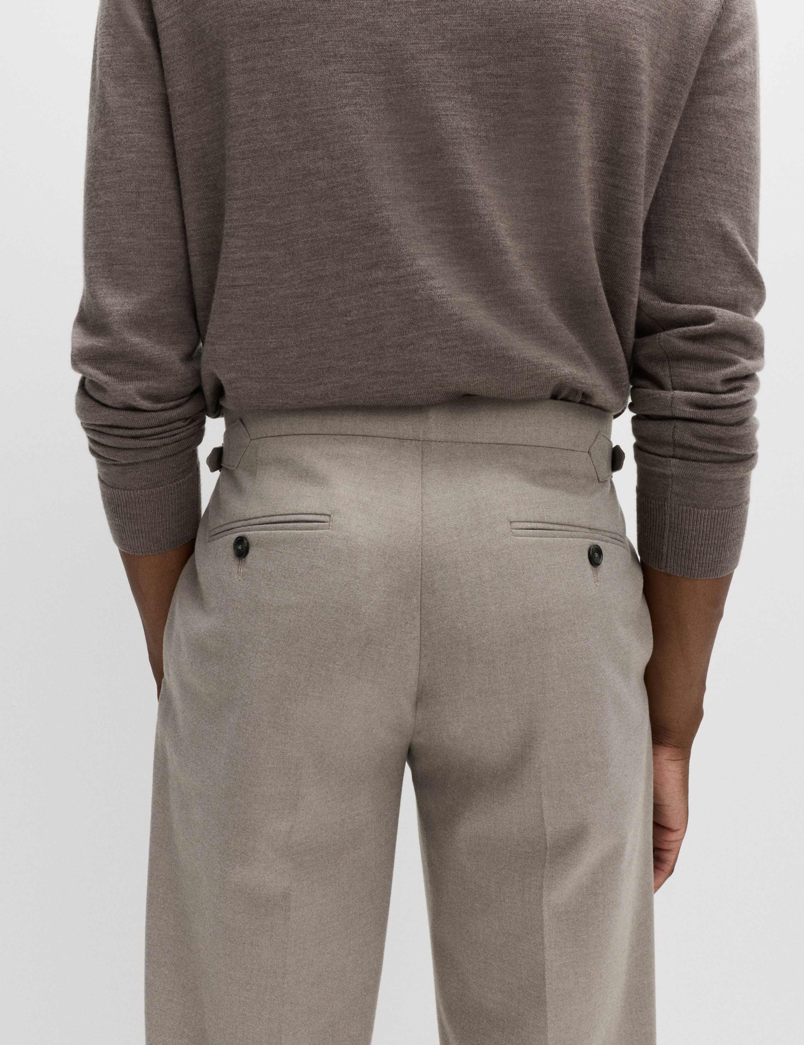 Warm Handle Twill Side Adjuster Trousers 4 of 7