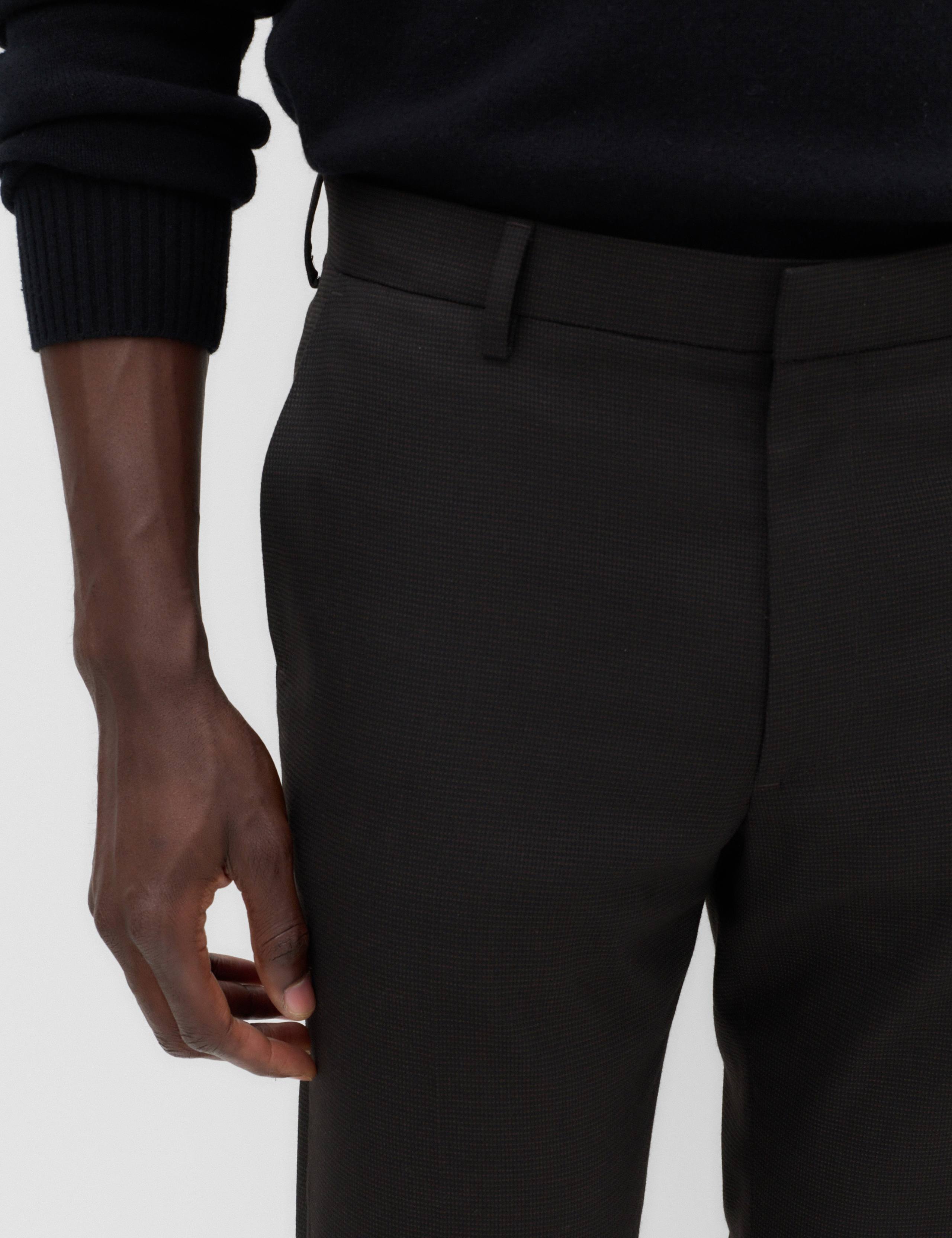 Tailored Fit Pindot Stretch Trousers 3 of 7