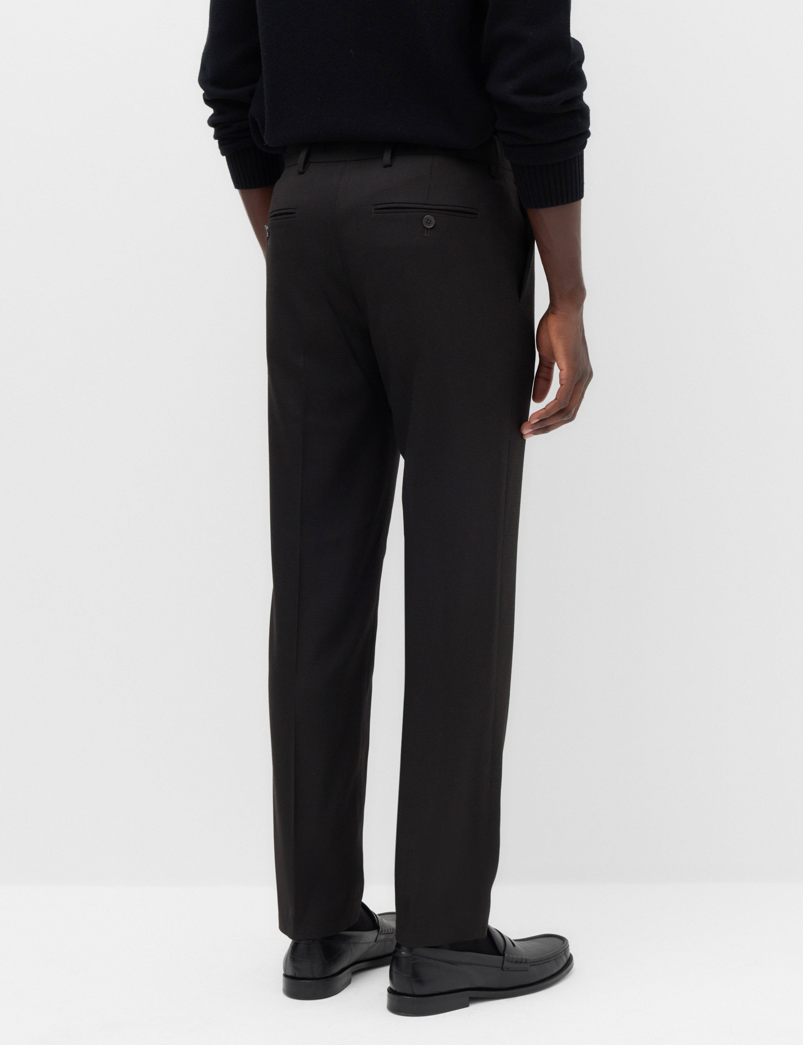 Tailored Fit Pindot Stretch Trousers 5 of 7