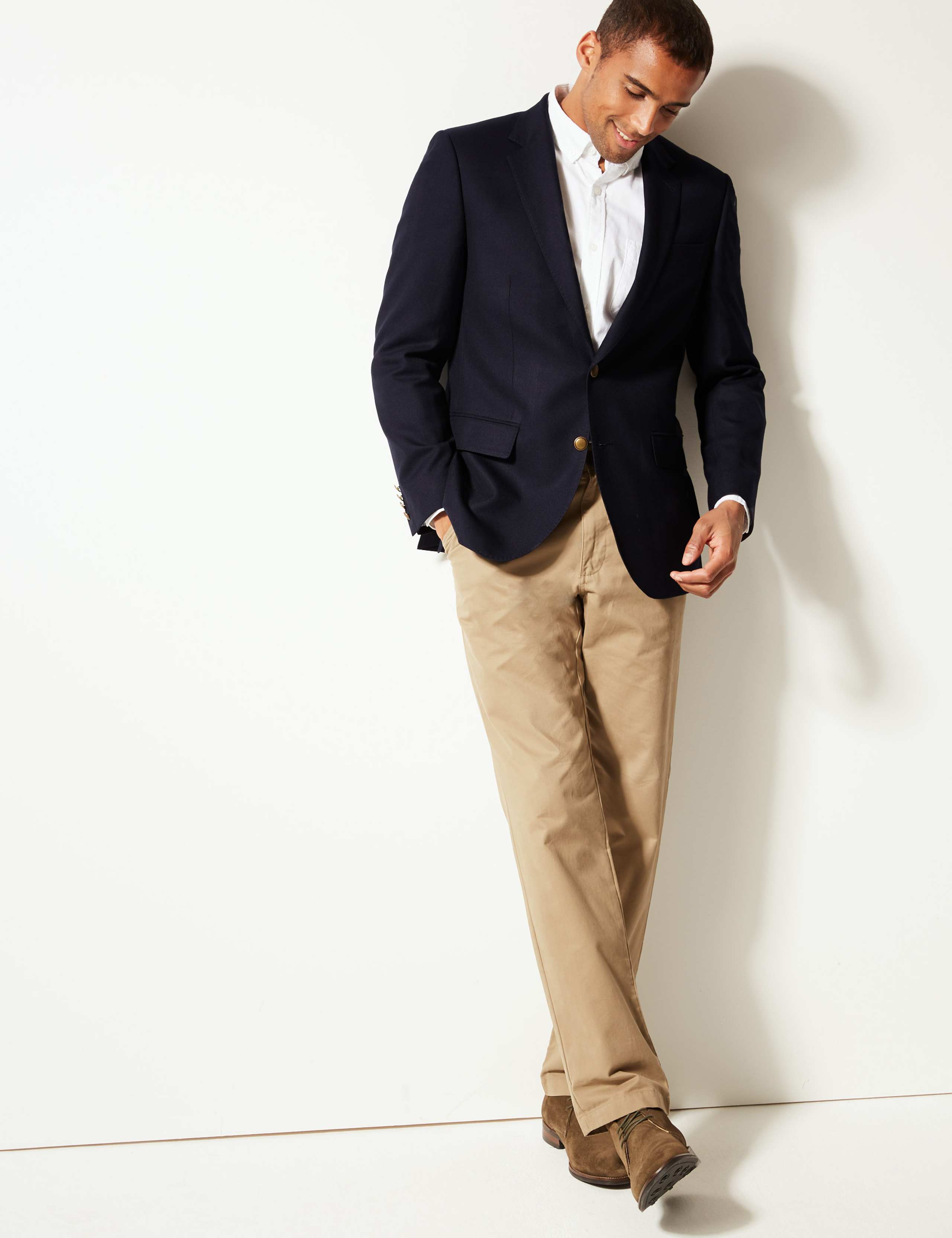 Pure Wool Textured Regular Fit Jacket 1 of 8