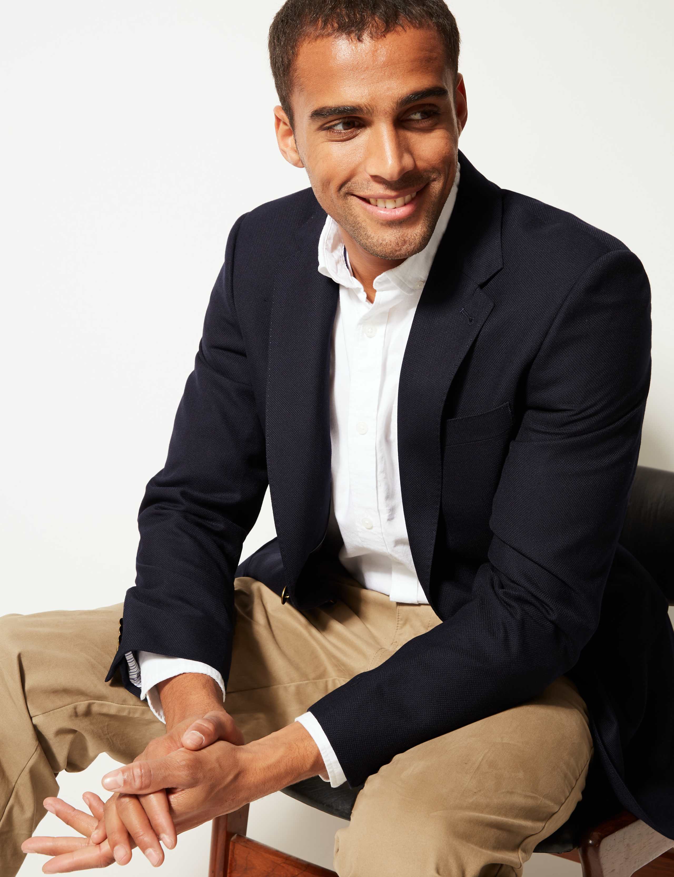 Pure Wool Textured Regular Fit Jacket 3 of 8