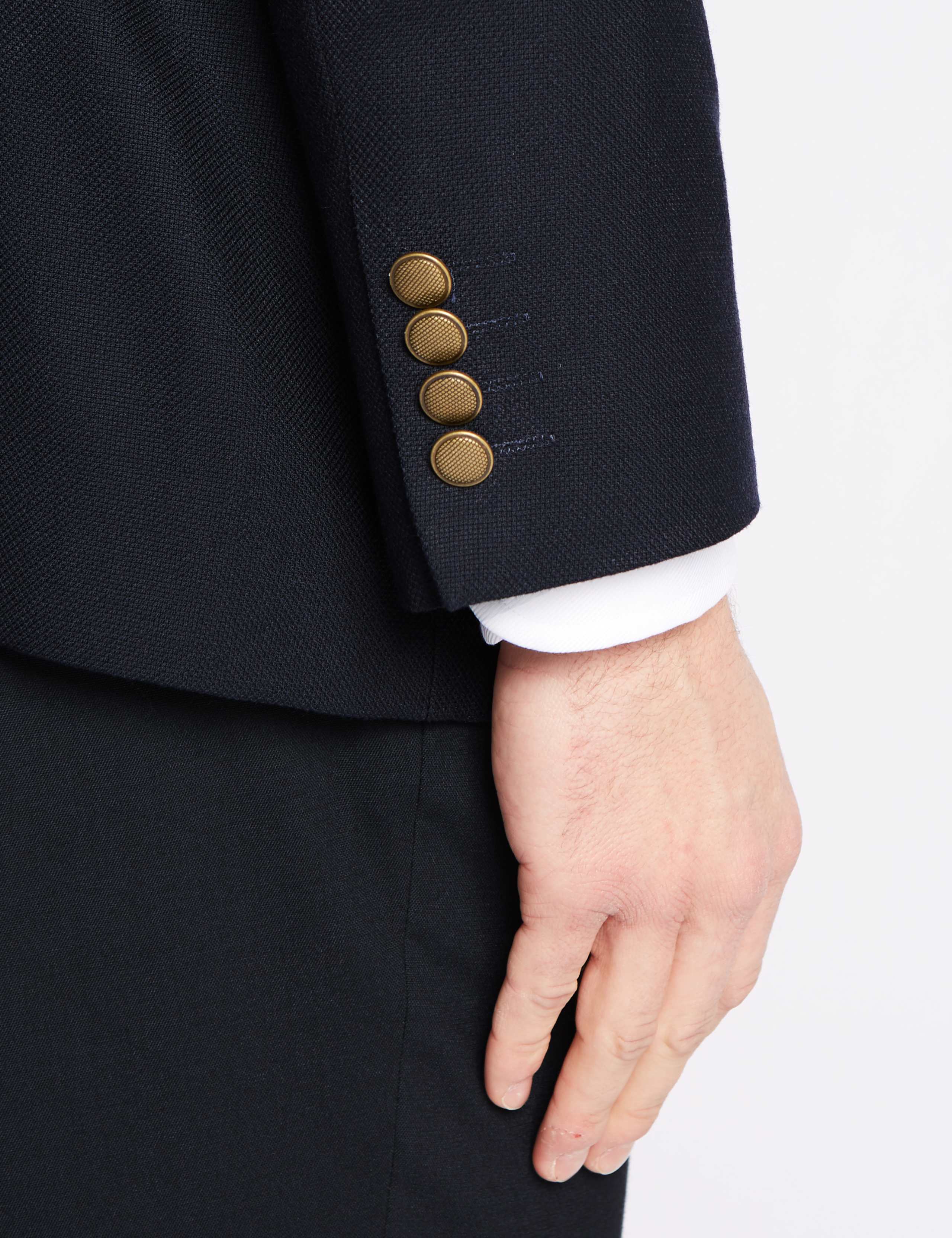 Pure Wool Textured Regular Fit Jacket 6 of 8