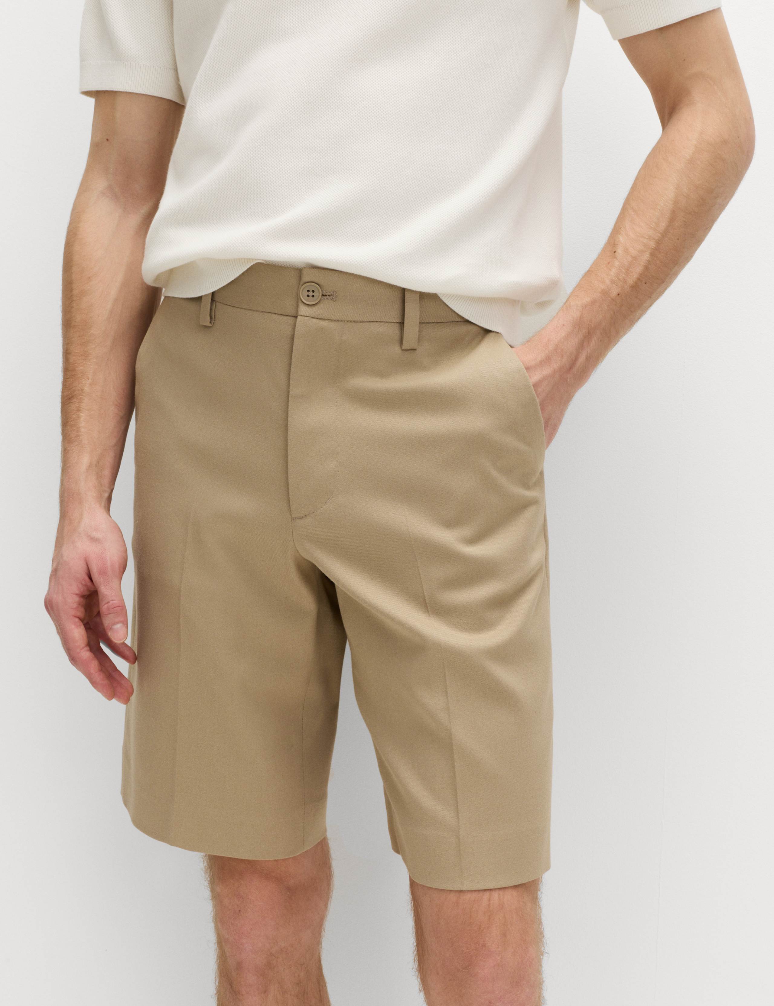 Regular Fit Smart Twill Shorts 1 of 7