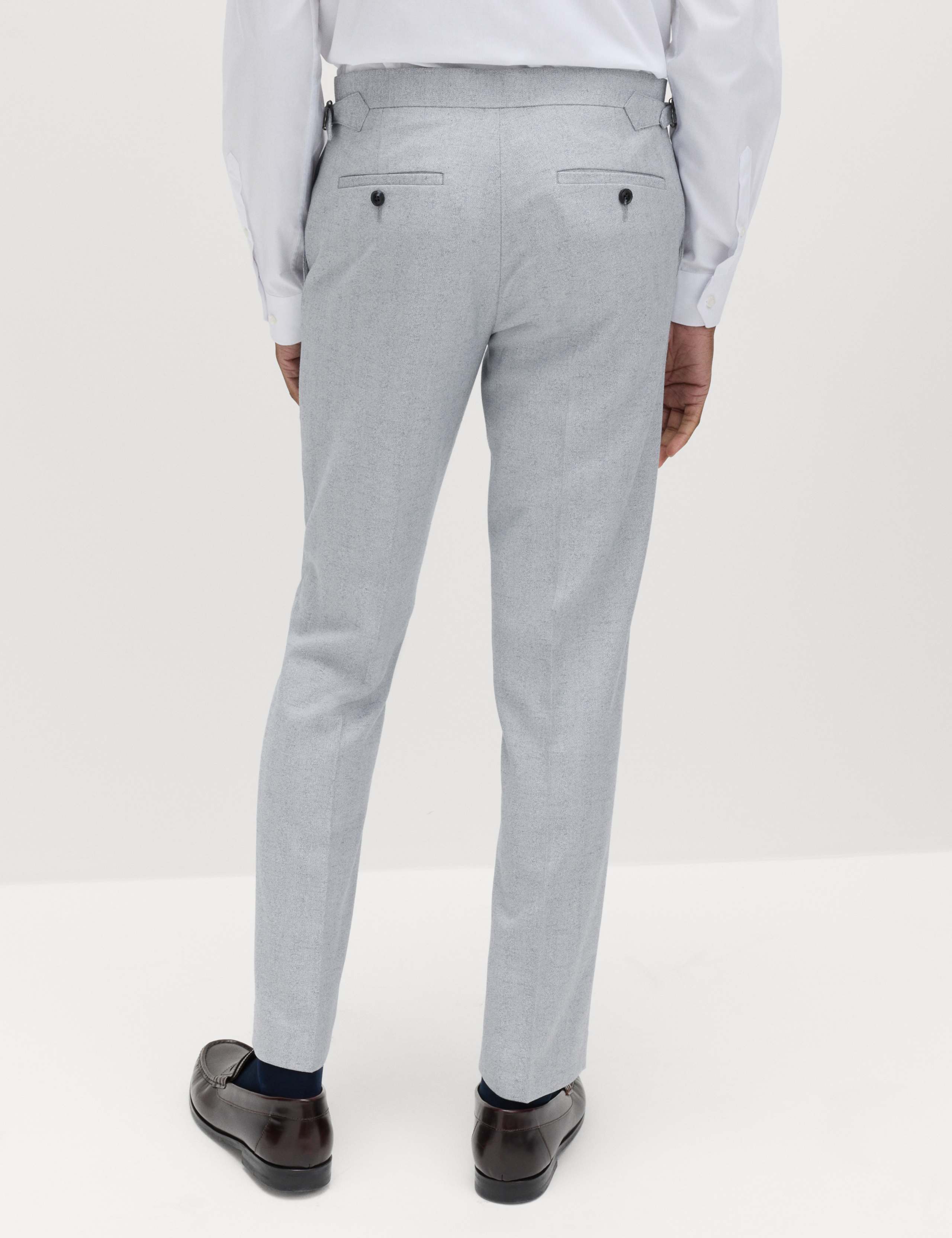 Tailored Fit Herringbone Trousers 4 of 5