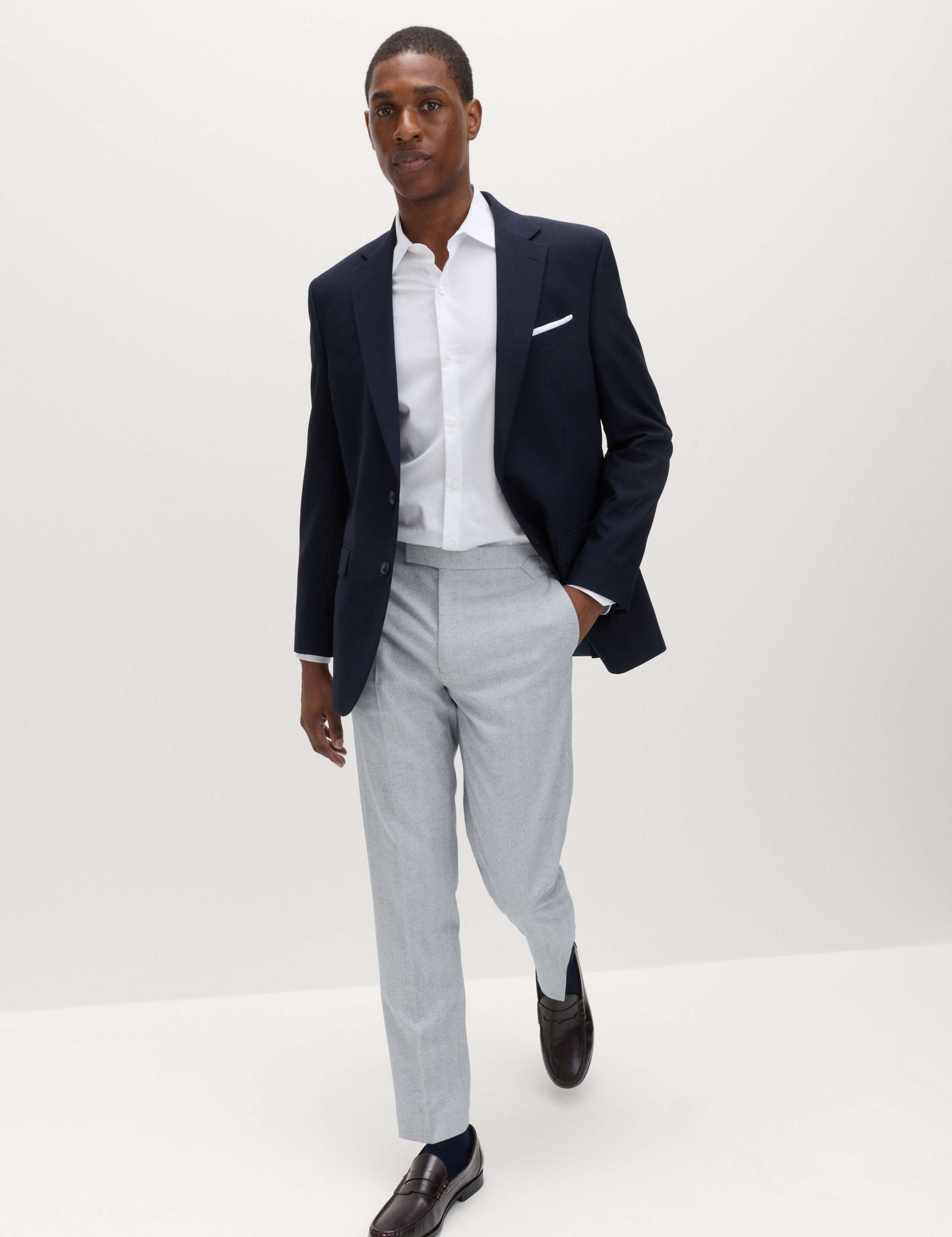 Tailored Fit Herringbone Trousers 5 of 5