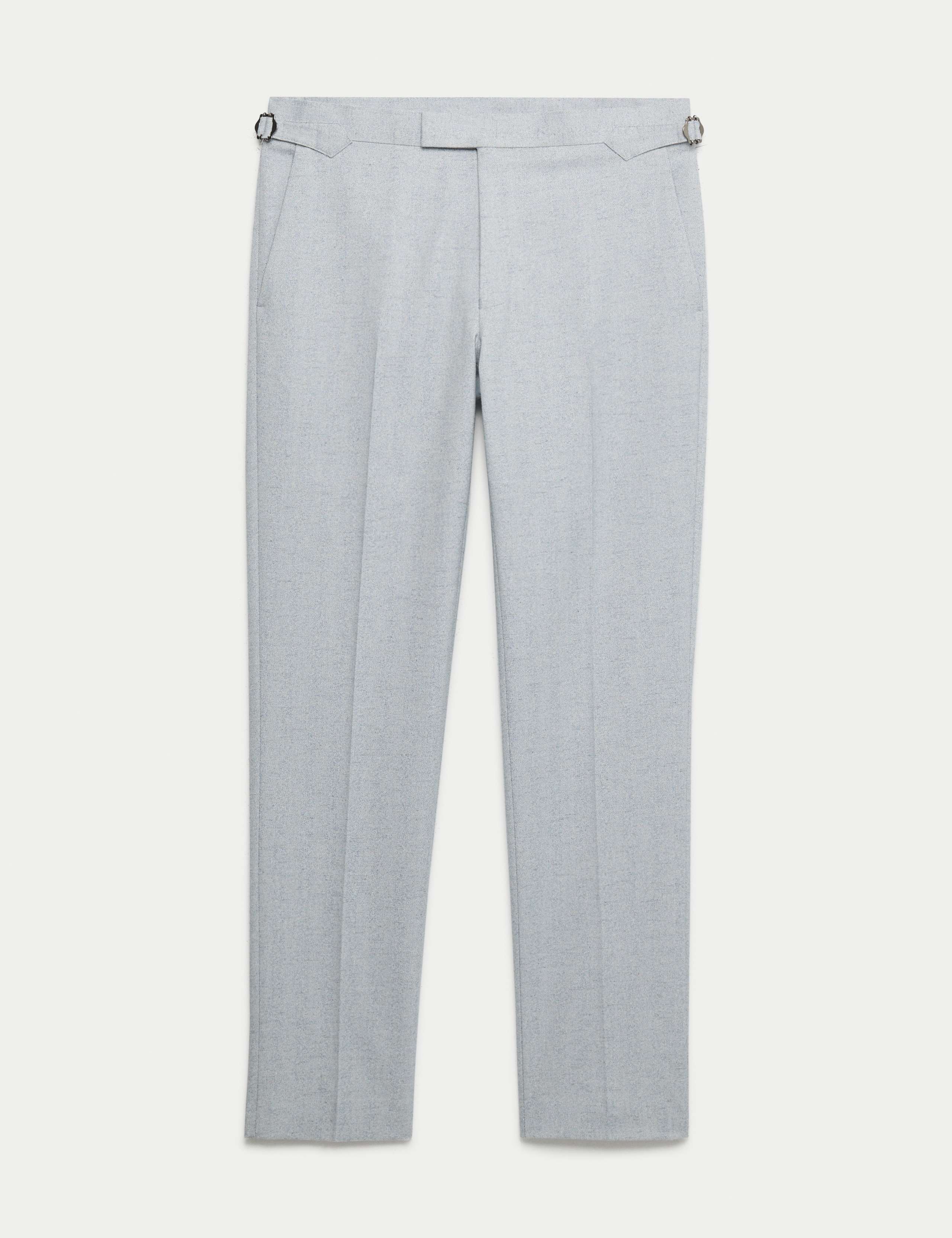 Tailored Fit Herringbone Trousers 2 of 5