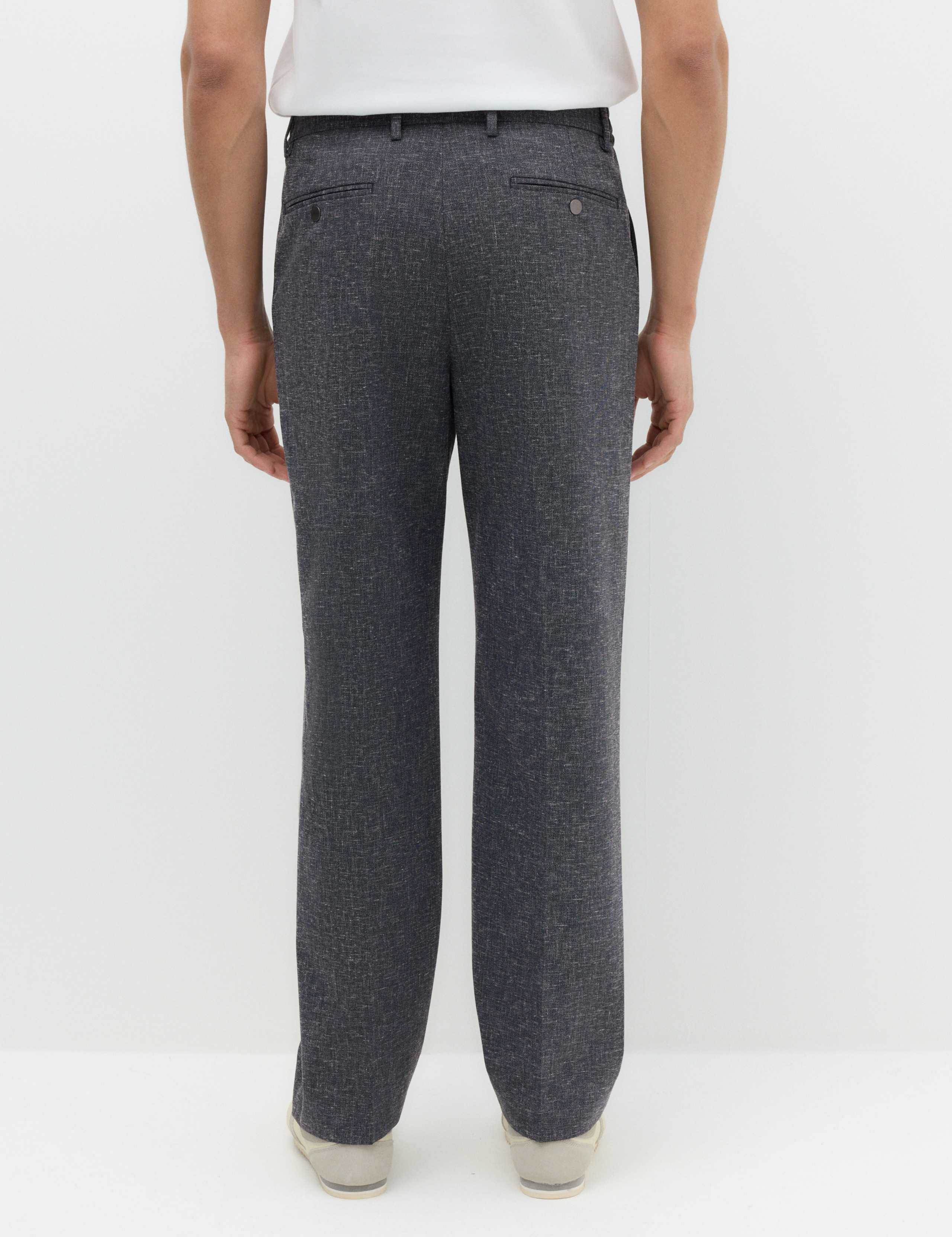 Relaxed Fit Textured Stretch Trousers 5 of 7
