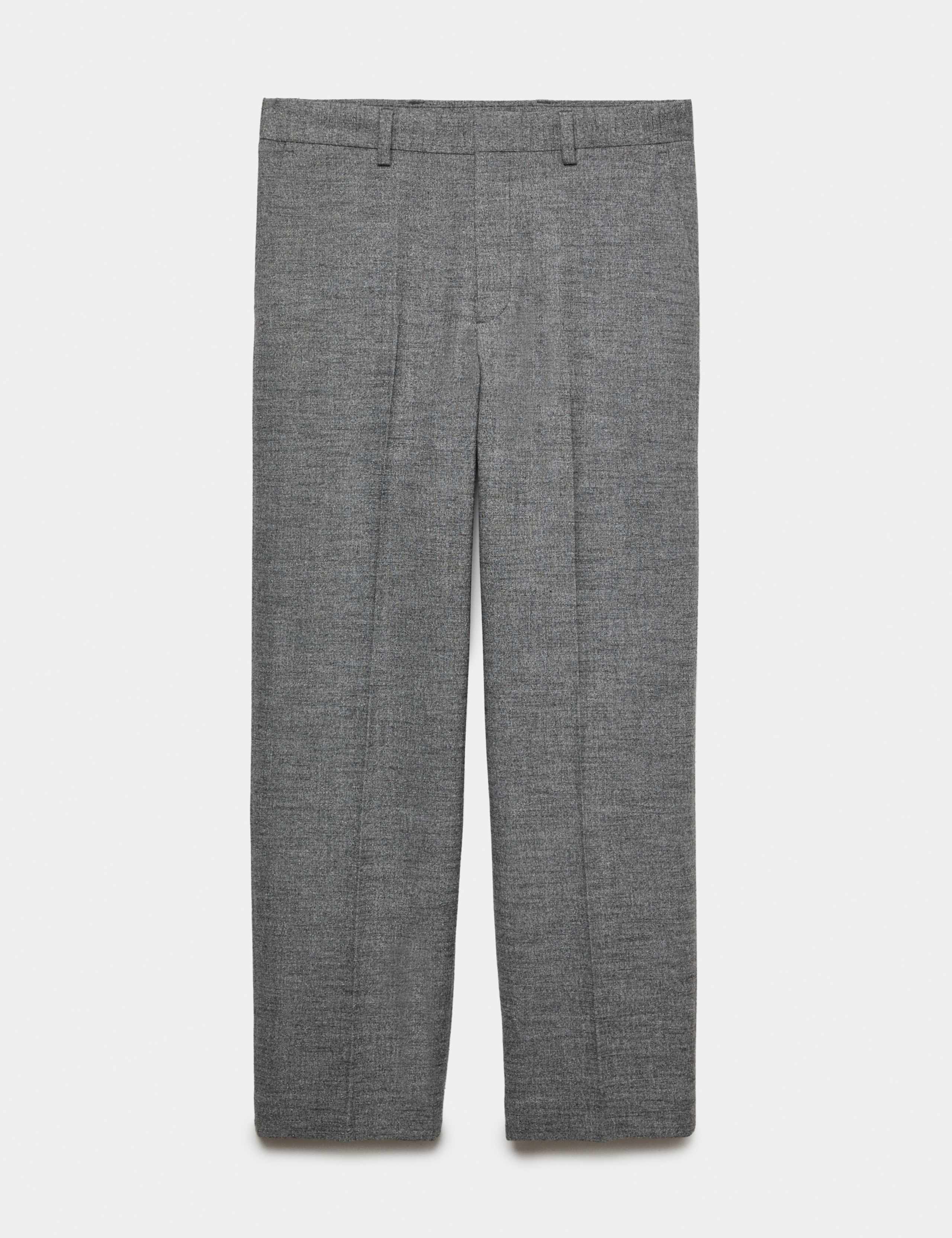 Relaxed Fit Boucle Textured Smart Trousers 2 of 6