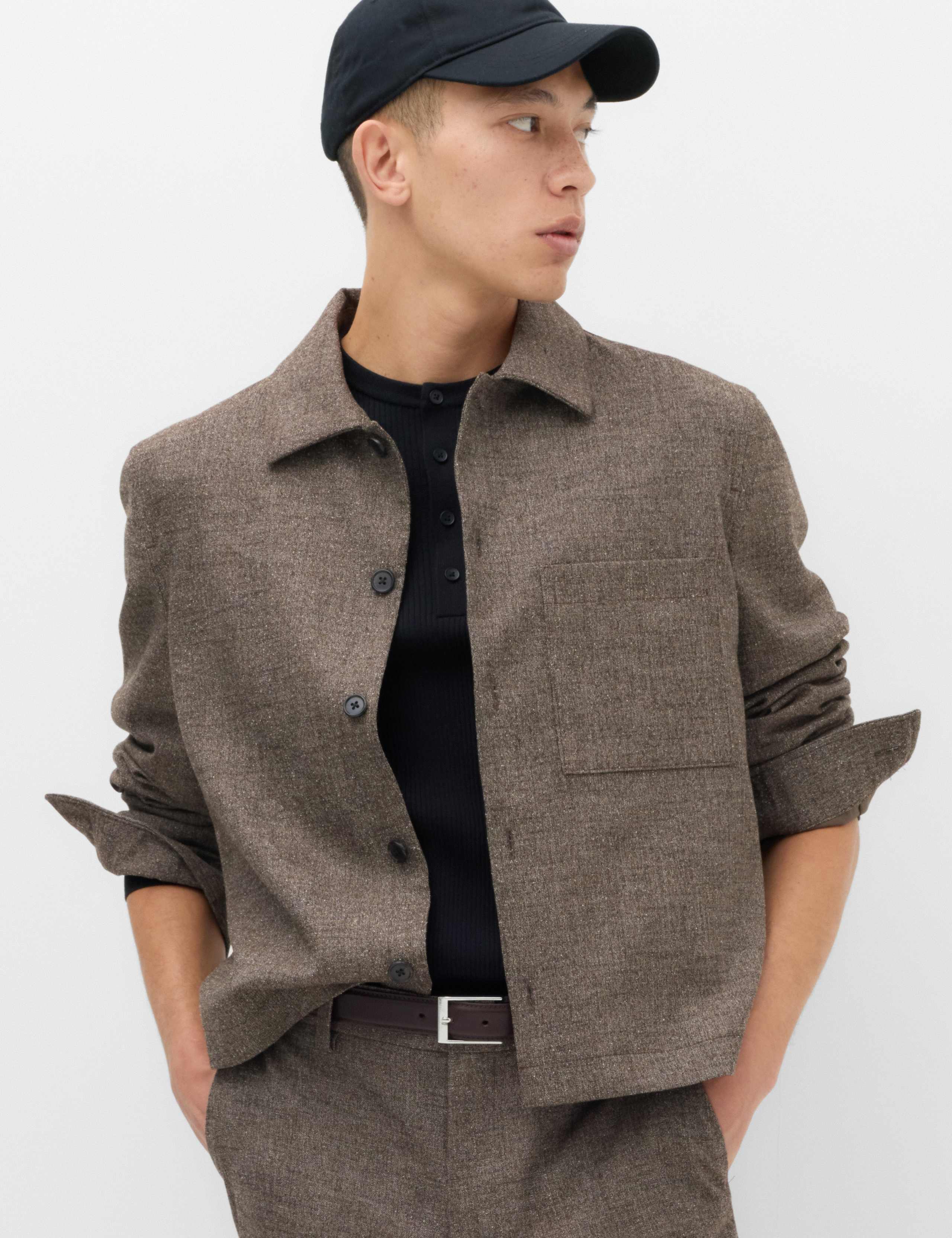 Textured Boxy Overshirt 4 of 7