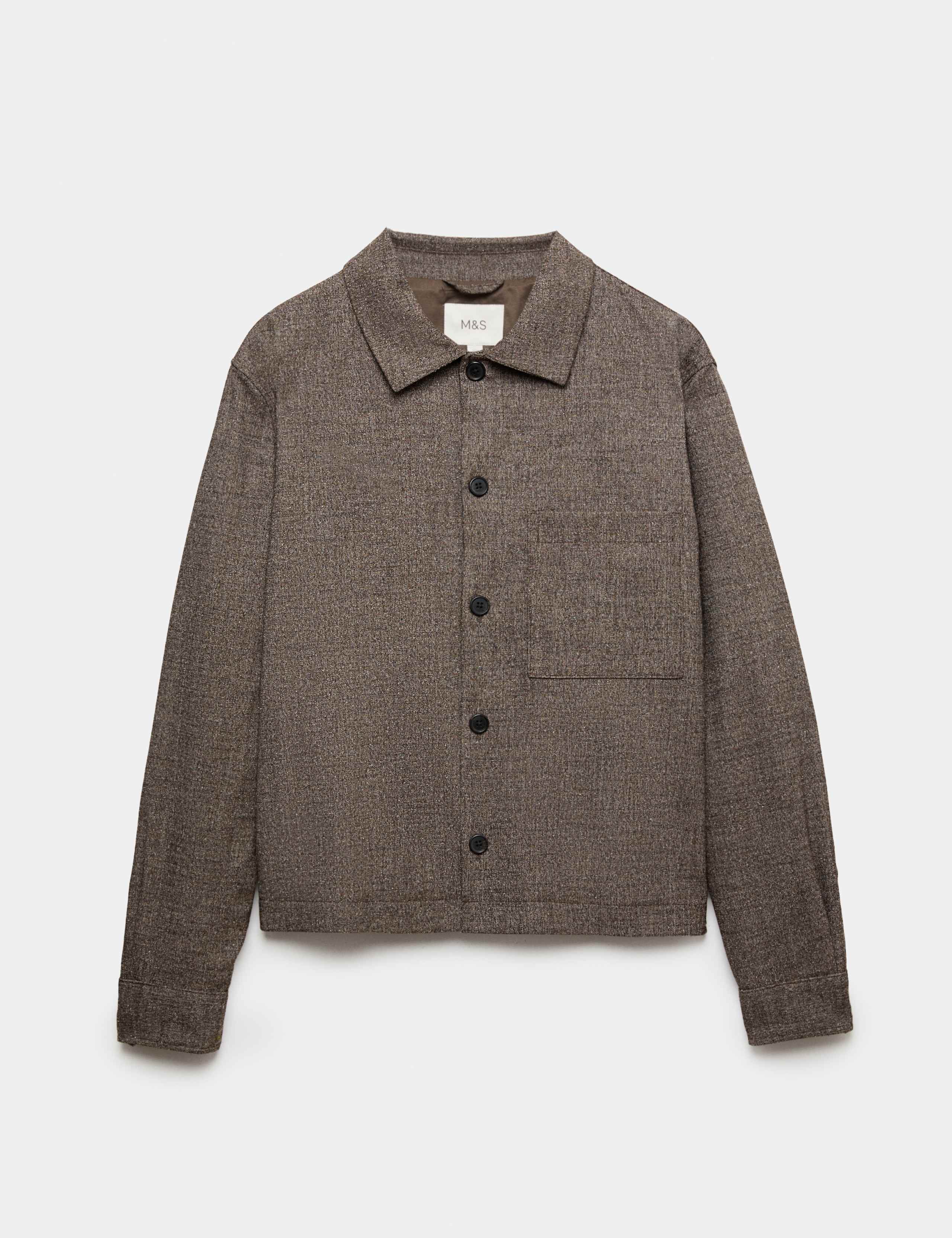 Textured Boxy Overshirt 2 of 7
