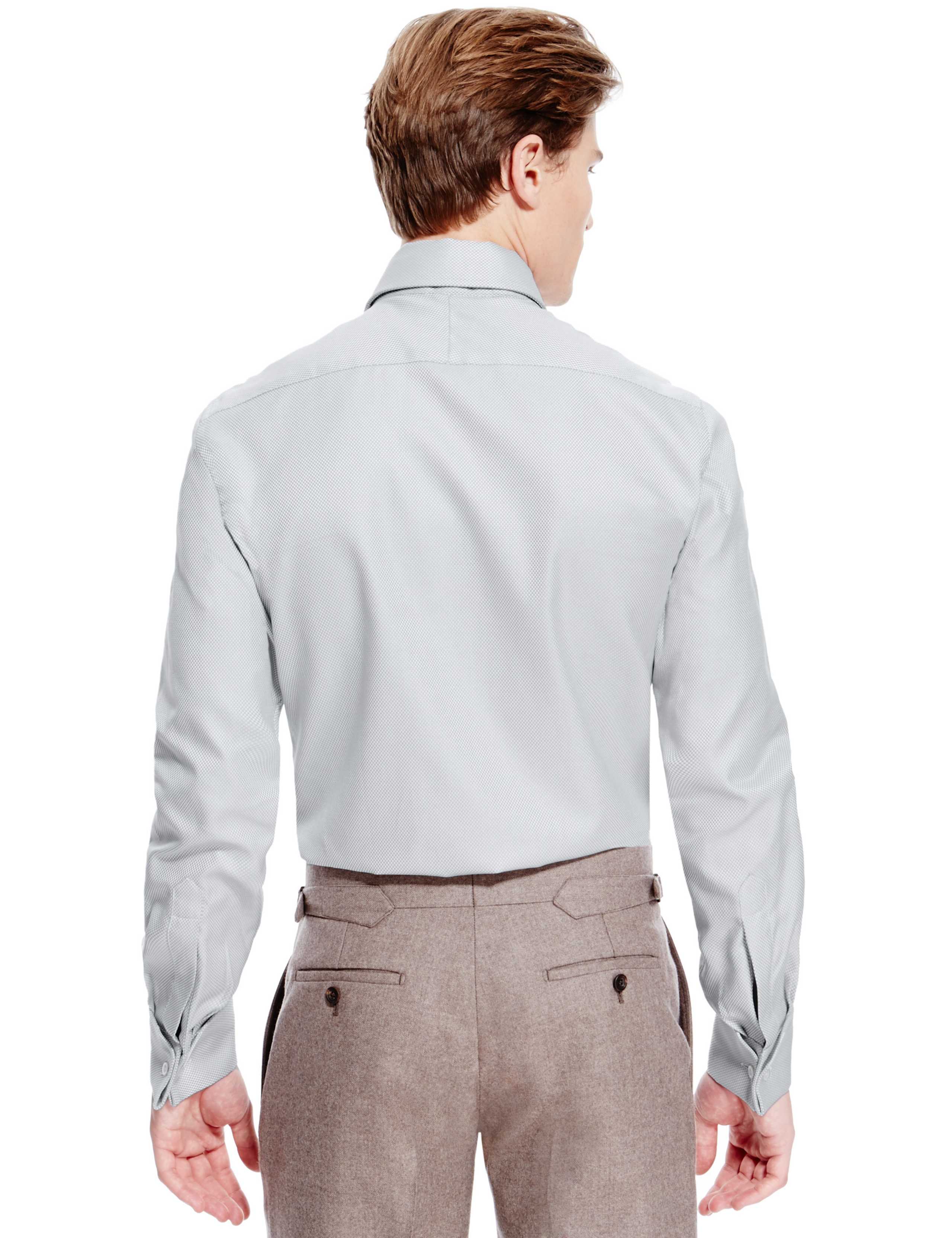 Pure Cotton Tailored Fit Basket Weave Shirt 3 of 4