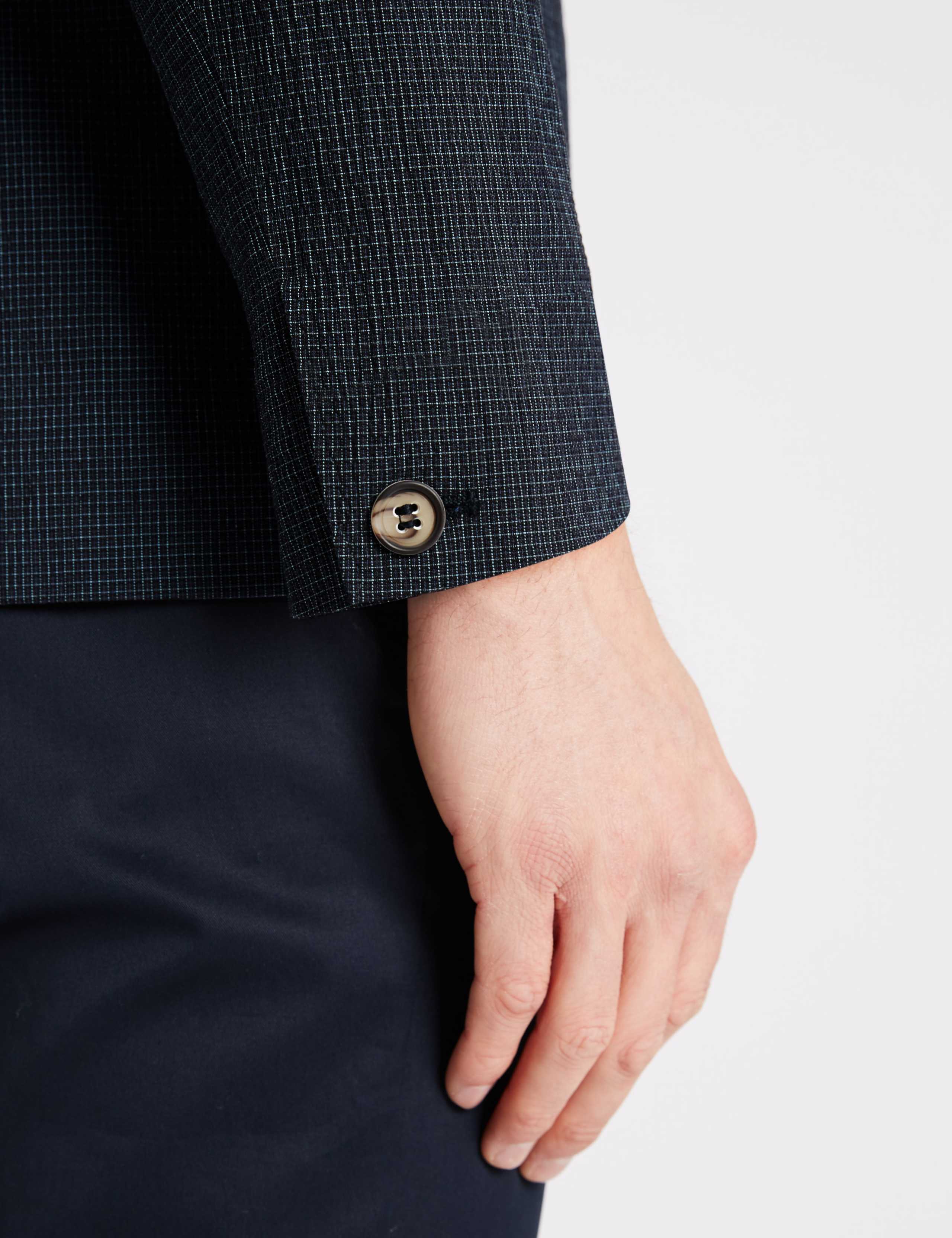 Mini Grid-Checked Seersucker Blazer 5 of 7
