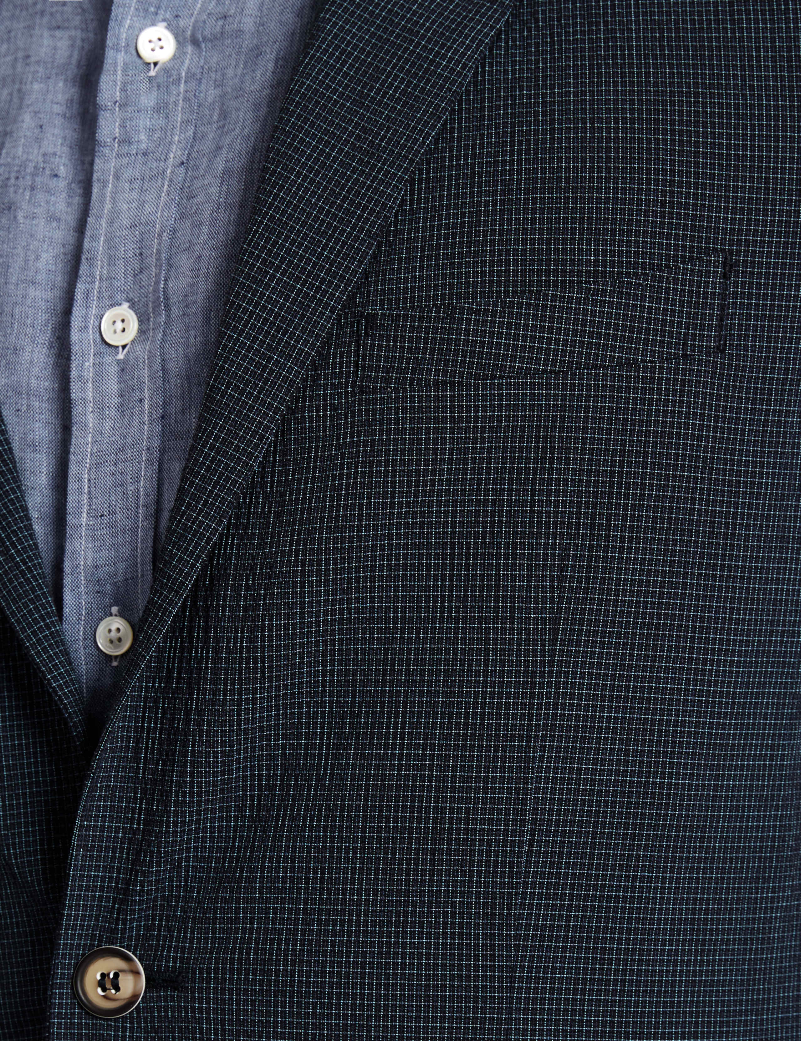 Mini Grid-Checked Seersucker Blazer 6 of 7