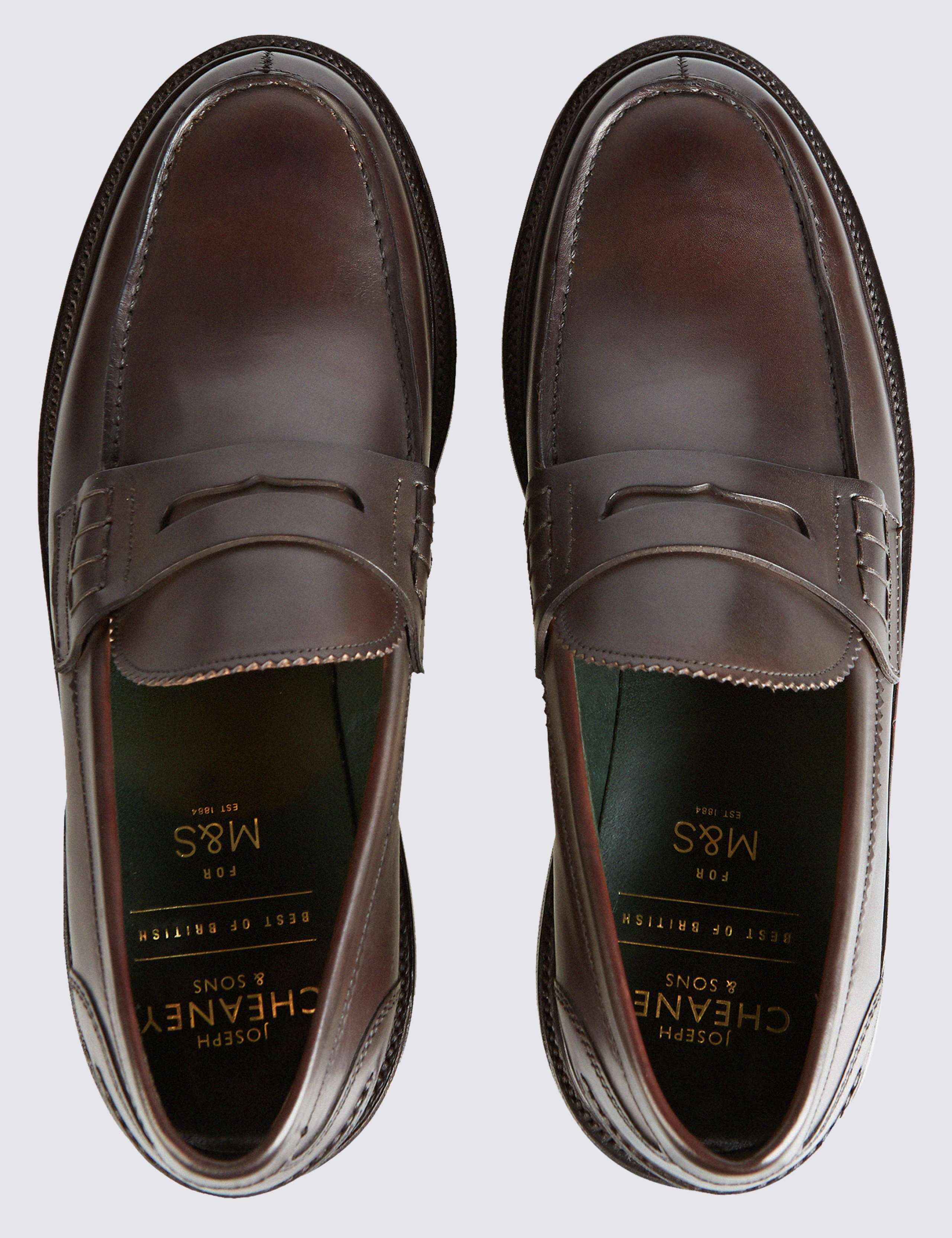 Luxury Penny Loafer in Dk Brown Calf Leather 3 of 5