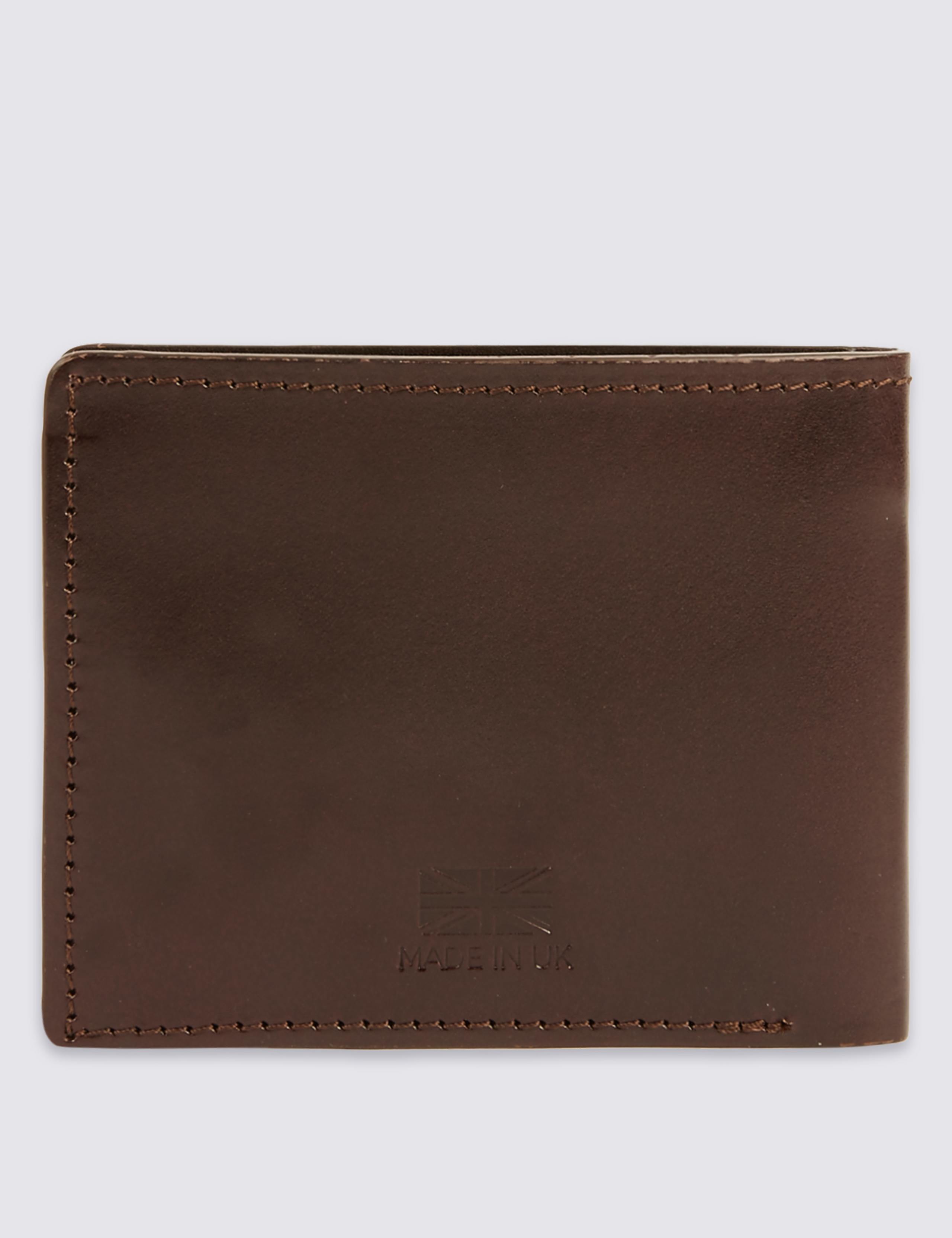 Made in the UK Leather Bi Fold Wallet 3 of 3