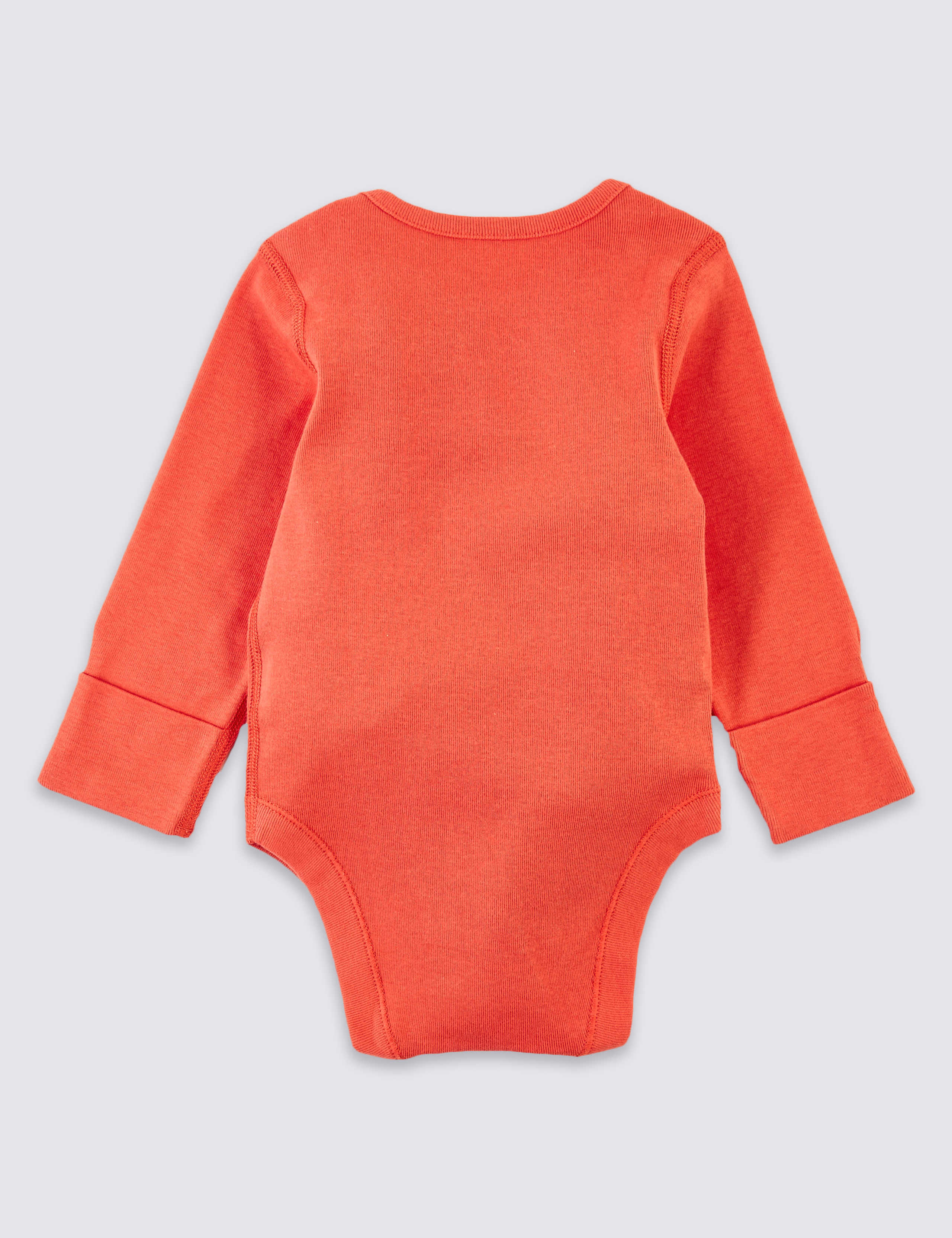 5 Pack Organic Pure Cotton Ribbed Bodysuits (6½lbs-3 Yrs) 7 of 8