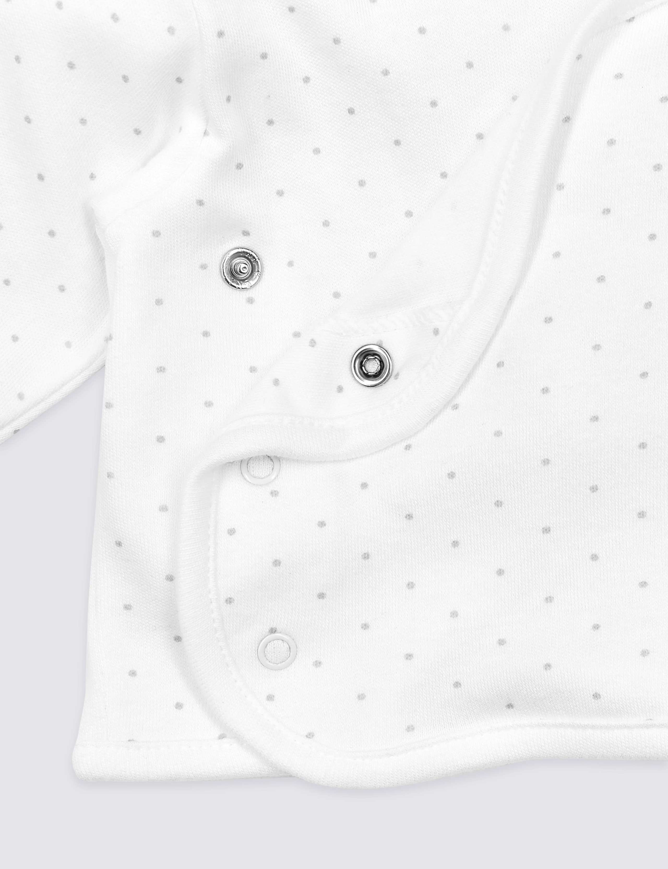 Organic Cotton Spotted Jersey Cover-Up Top 3 of 3