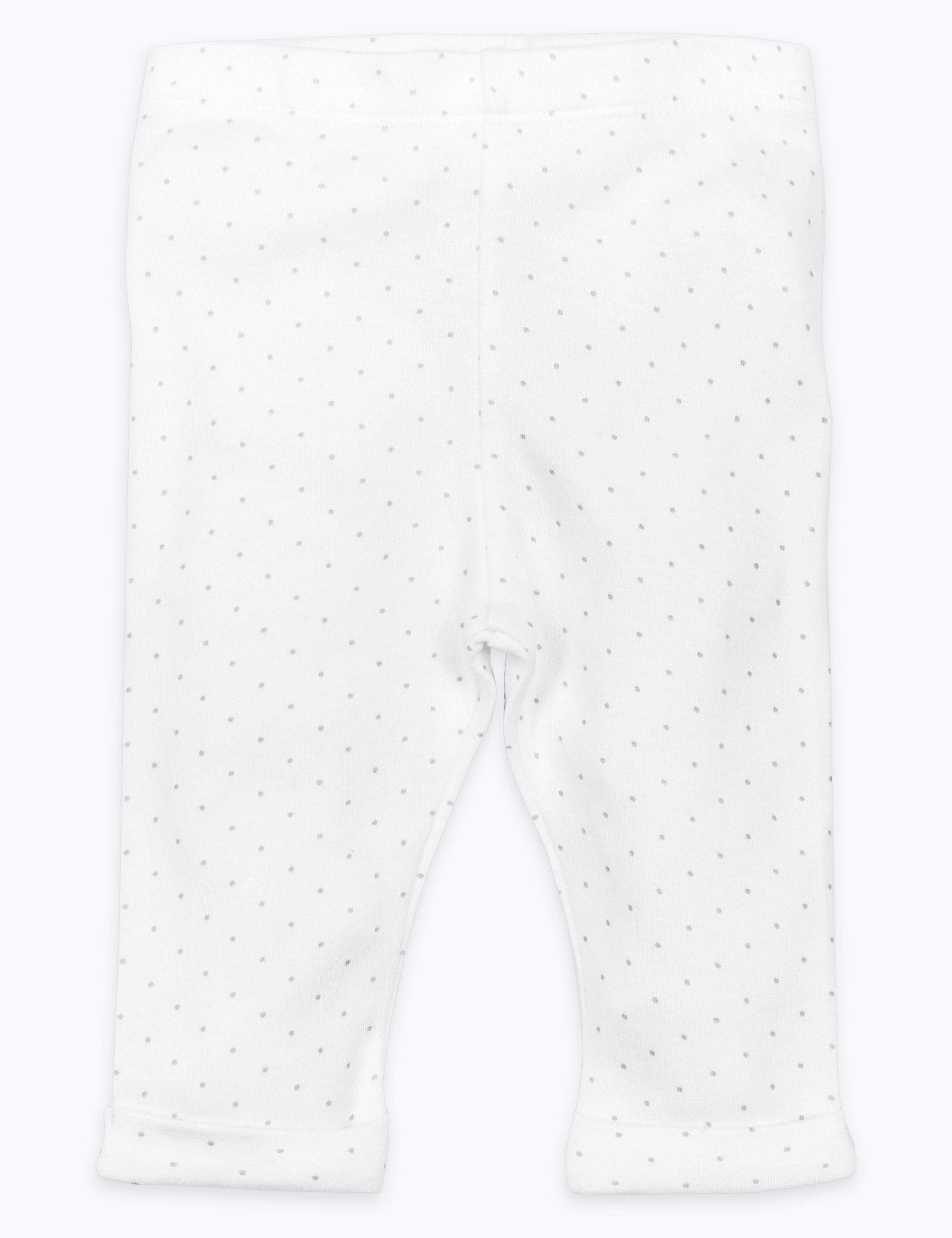 Organic Cotton Spotted Leggings 1 of 3