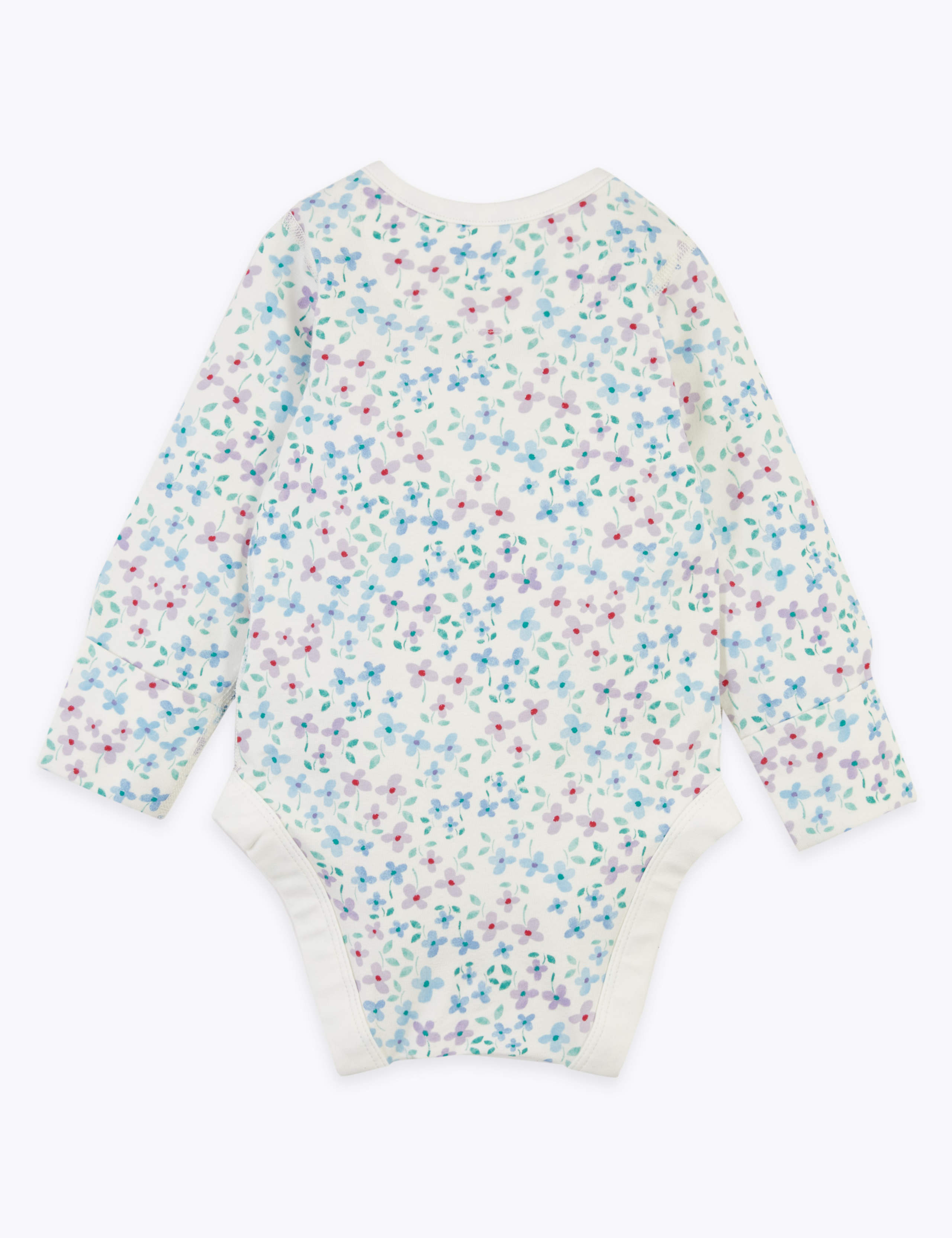 Cotton Floral Bodysuit (7lbs-12 Mths) 2 of 3