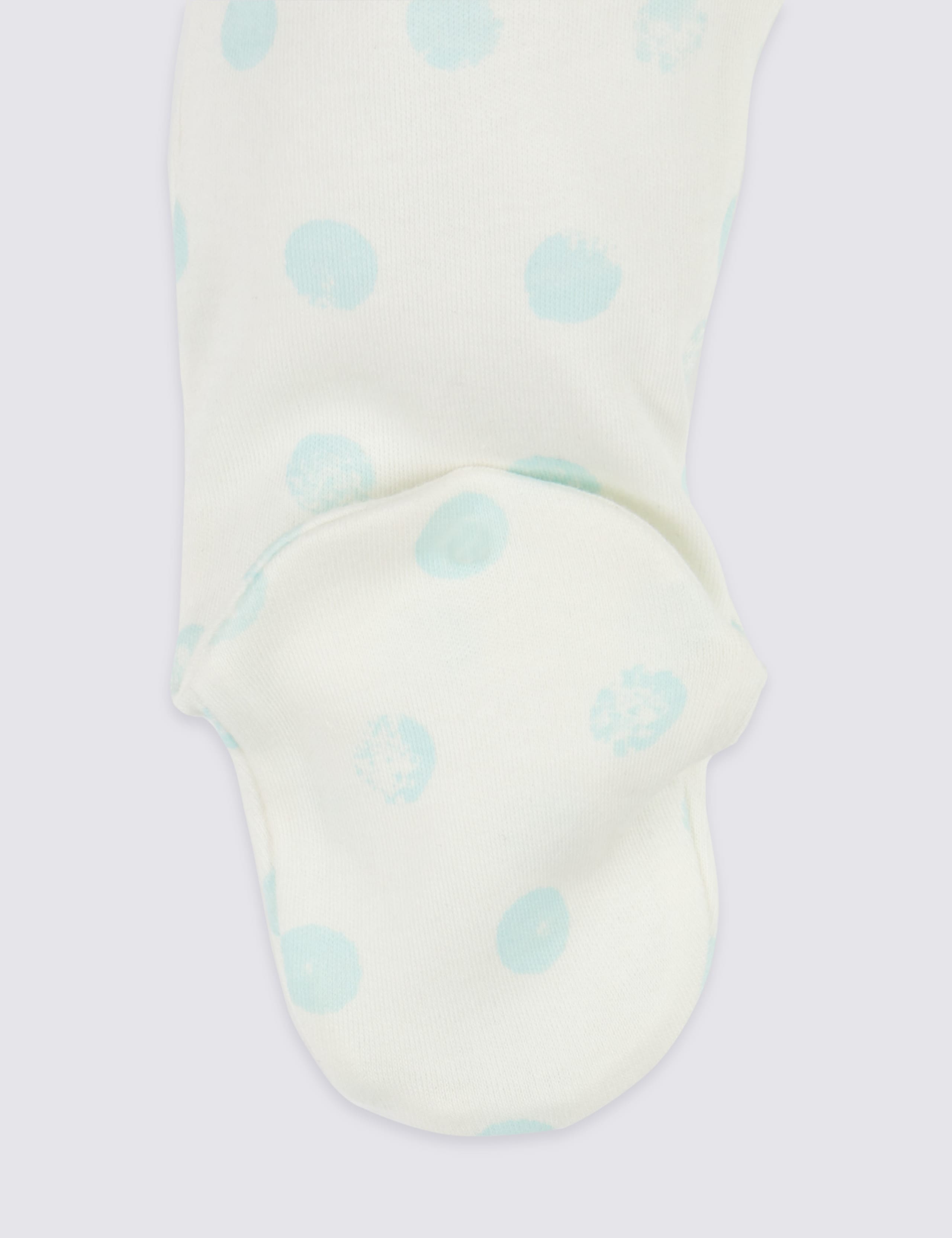 2 Pack Pure Cotton Sleepsuits 5 of 6