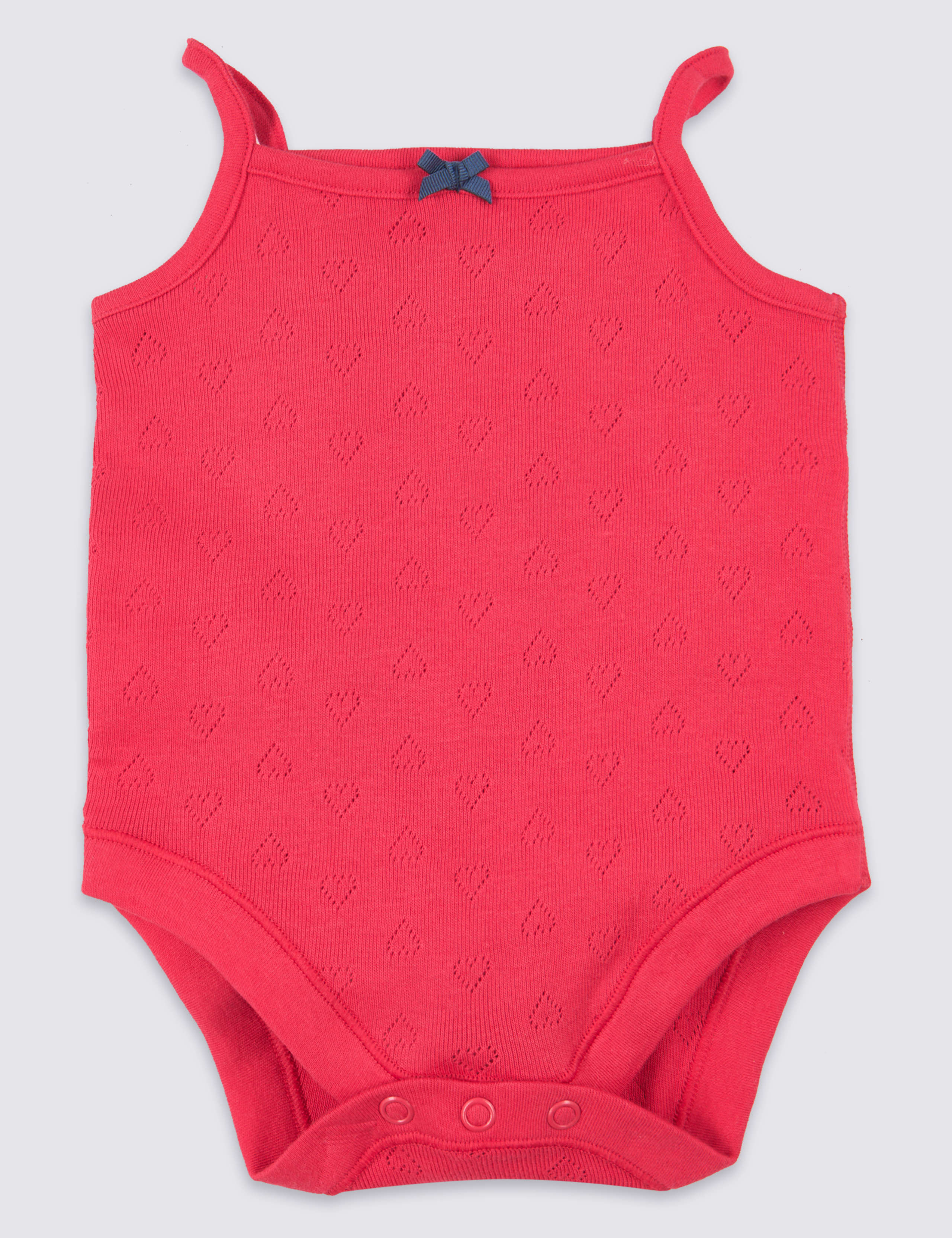 5 Pack Organic Pure Cotton Strappy Bodysuits 2 of 8