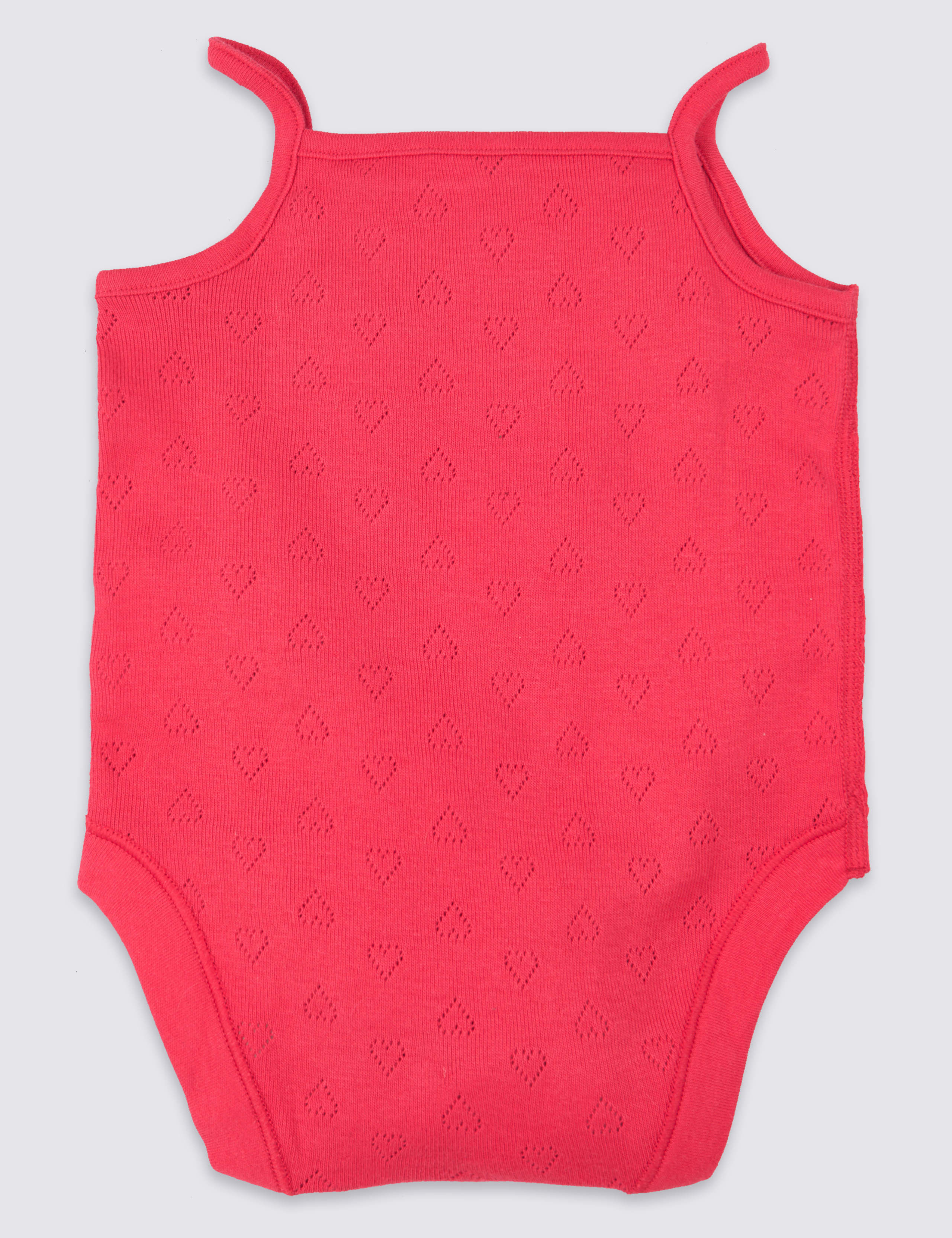 5 Pack Organic Pure Cotton Strappy Bodysuits 7 of 8