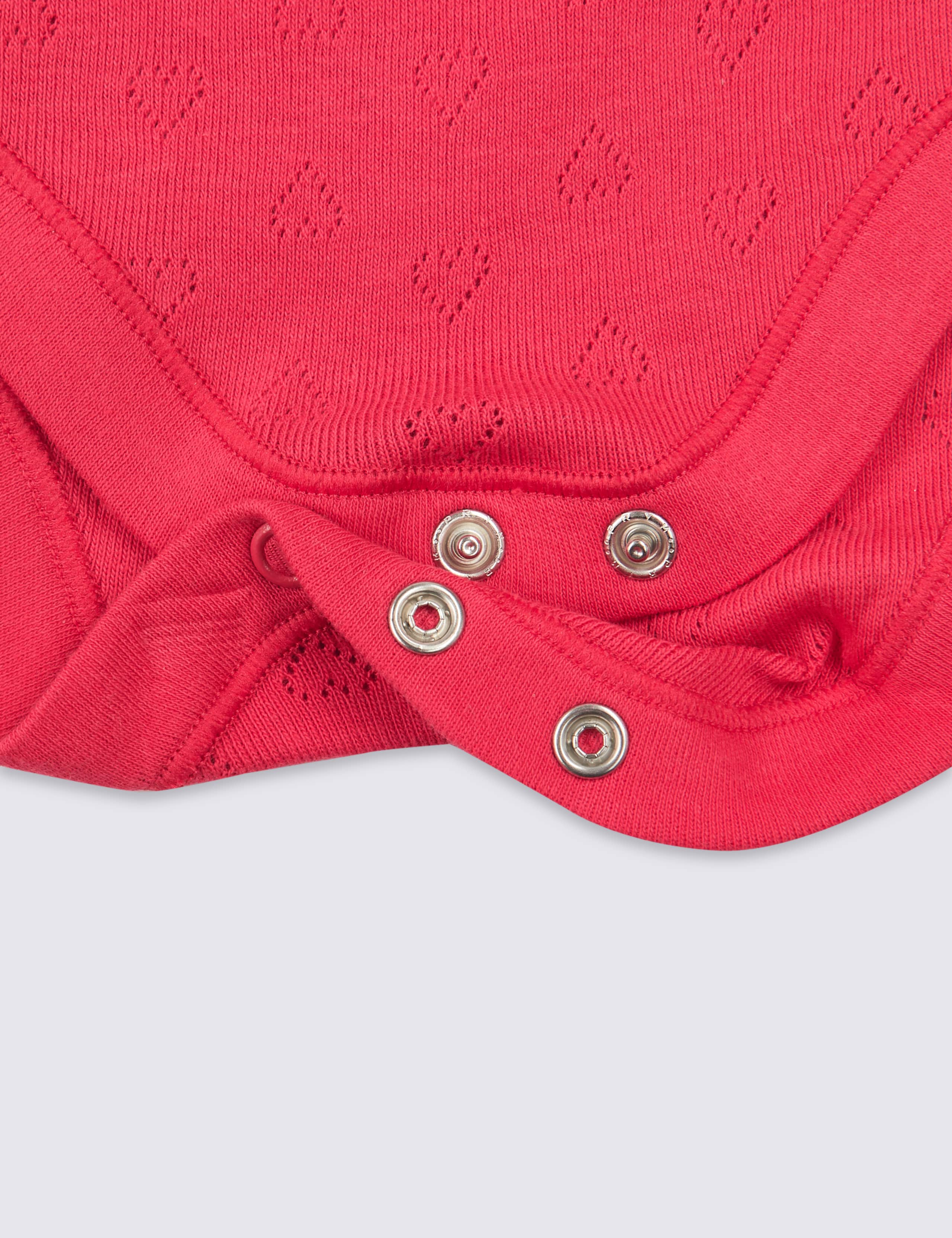 5 Pack Organic Pure Cotton Strappy Bodysuits 8 of 8