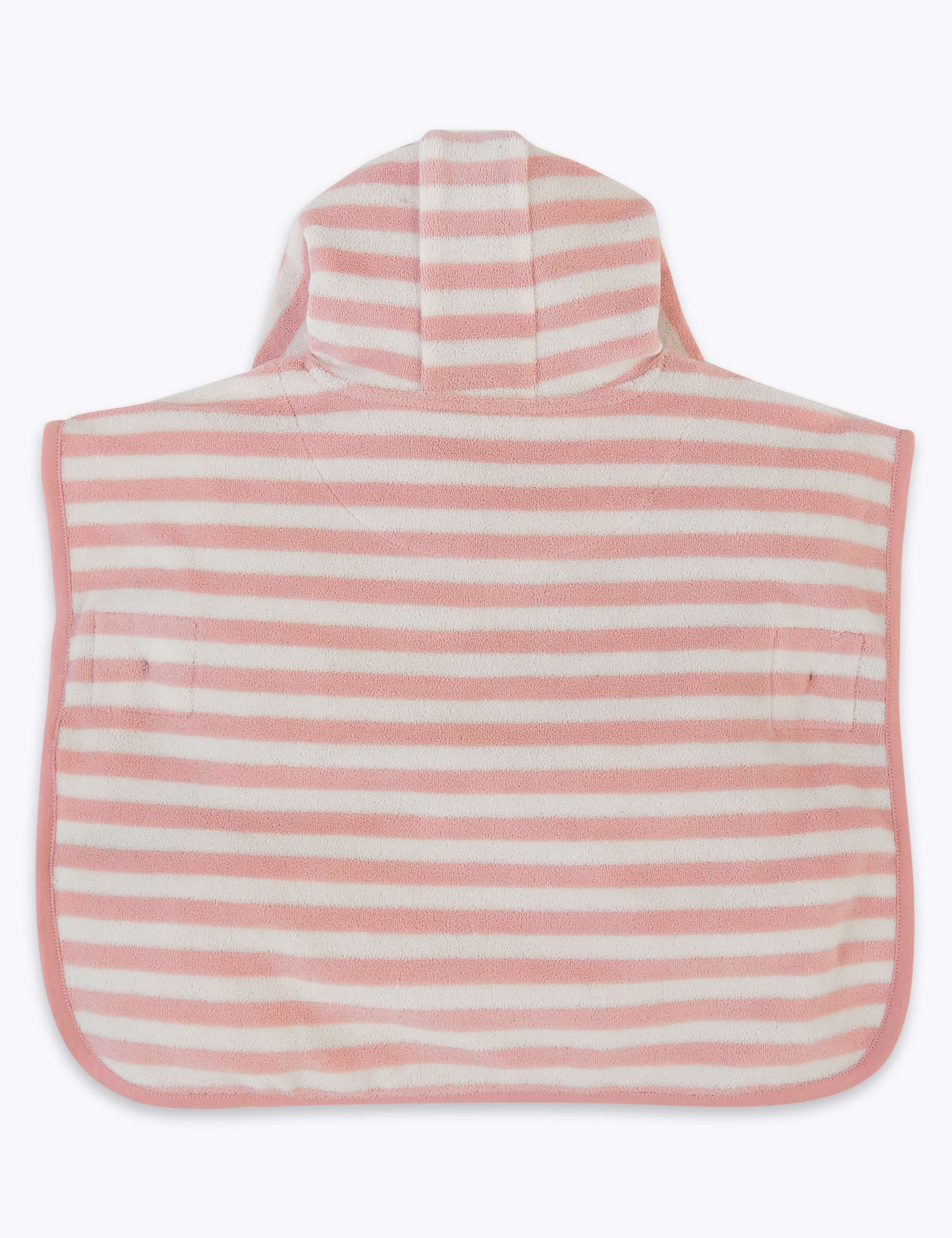 Striped Poncho Hooded Towel (0 - 36 Mths) 2 of 3