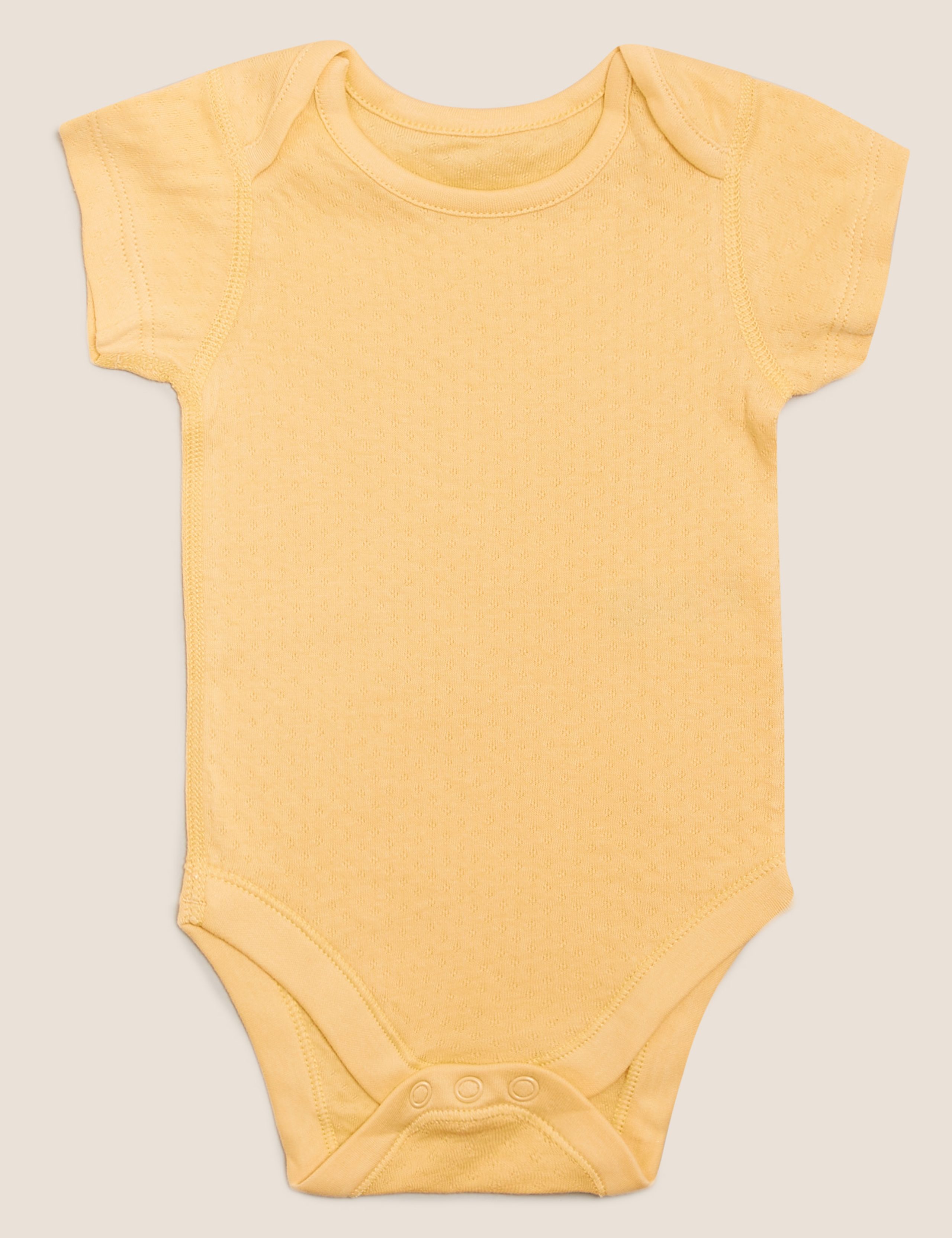 5pk Organic Cotton Plain Bodysuits (0-3 Yrs) 3 of 7