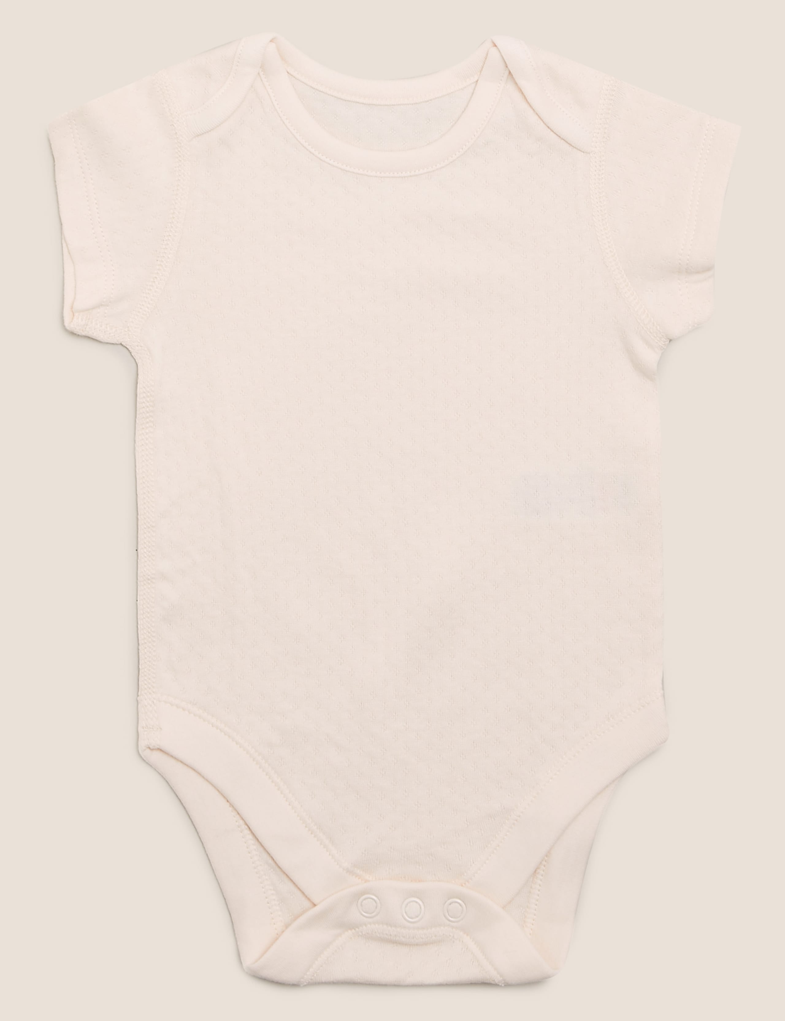 5pk Organic Cotton Plain Bodysuits (0-3 Yrs) 5 of 7