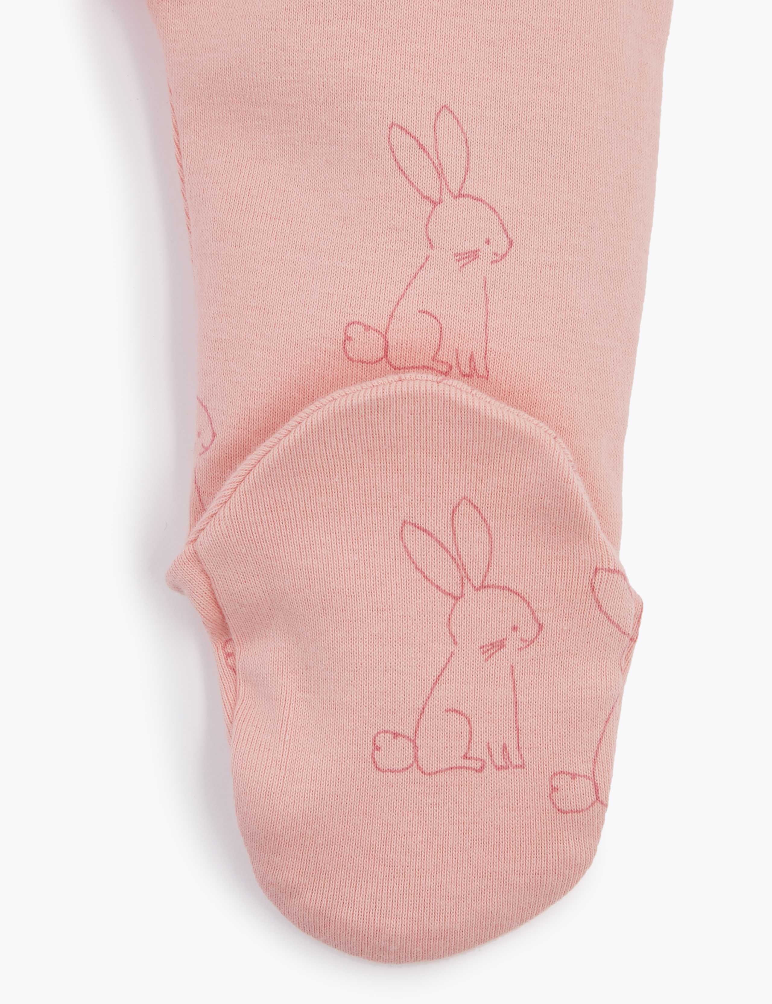 2 Pack Cotton Patterned Sleepsuits (7lbs-12 Mths) 5 of 7