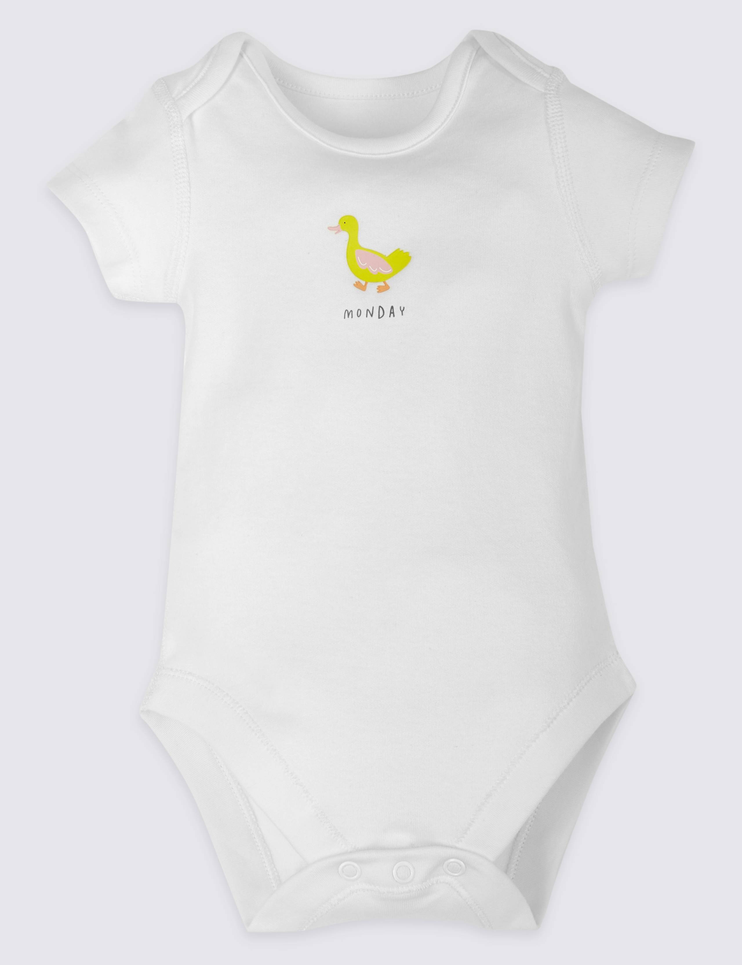 7 Pack Days of the Week Bodysuits 2 of 8