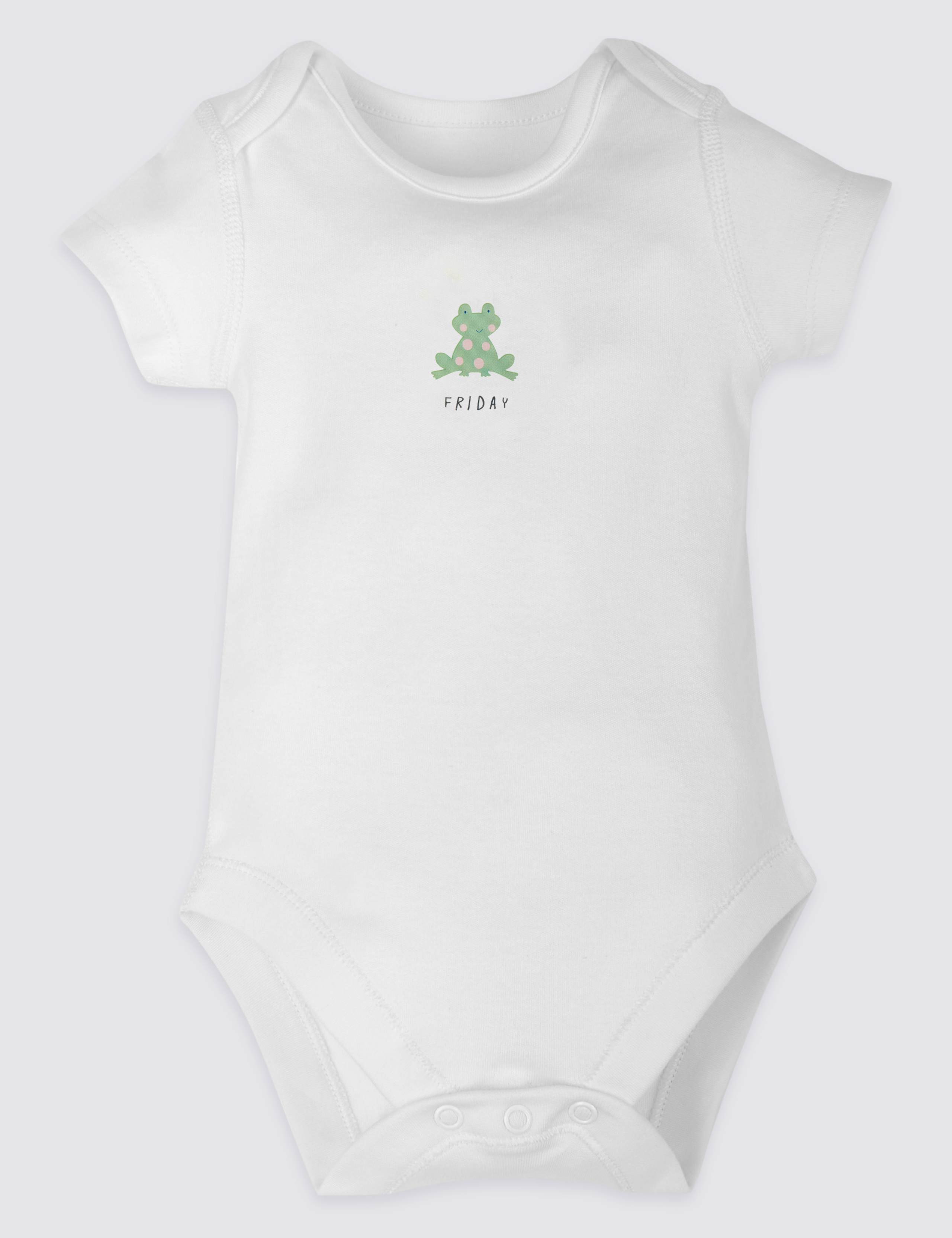 7 Pack Days of the Week Bodysuits 6 of 8