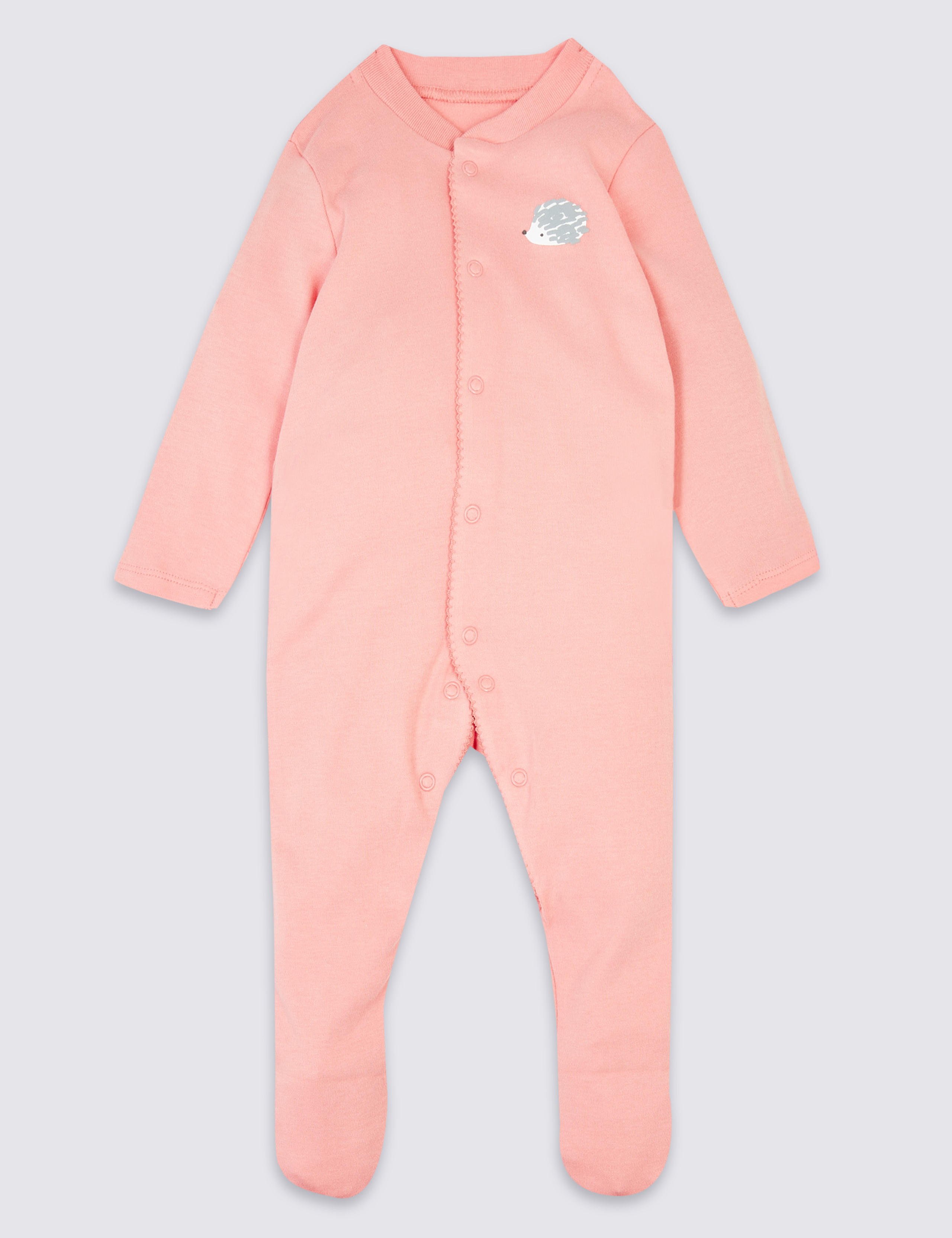 3 Pack Organic Cotton Sleepsuits (6½lbs-3 Yrs) 3 of 8