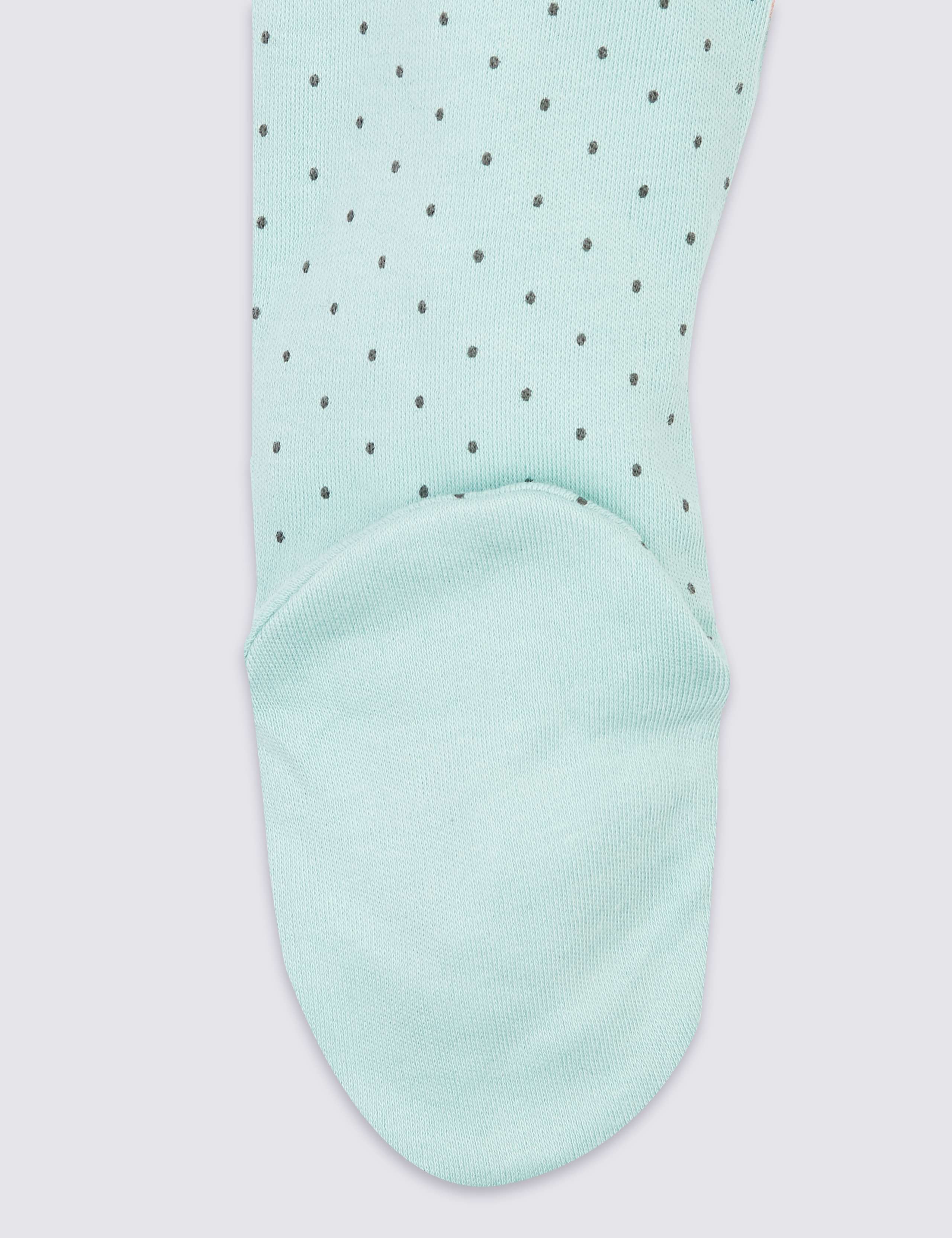 3 Pack Organic Cotton Sleepsuits (6½lbs-3 Yrs) 6 of 8