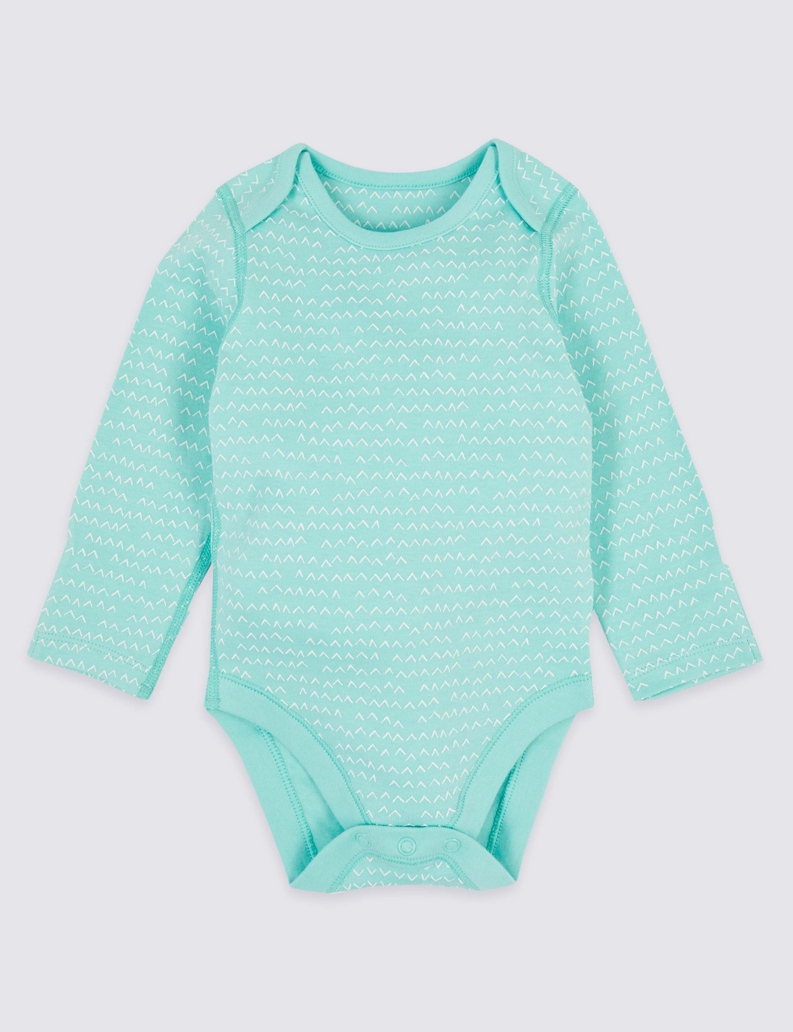 5 Pack Organic Cotton Tiger Bodysuits 3 of 8