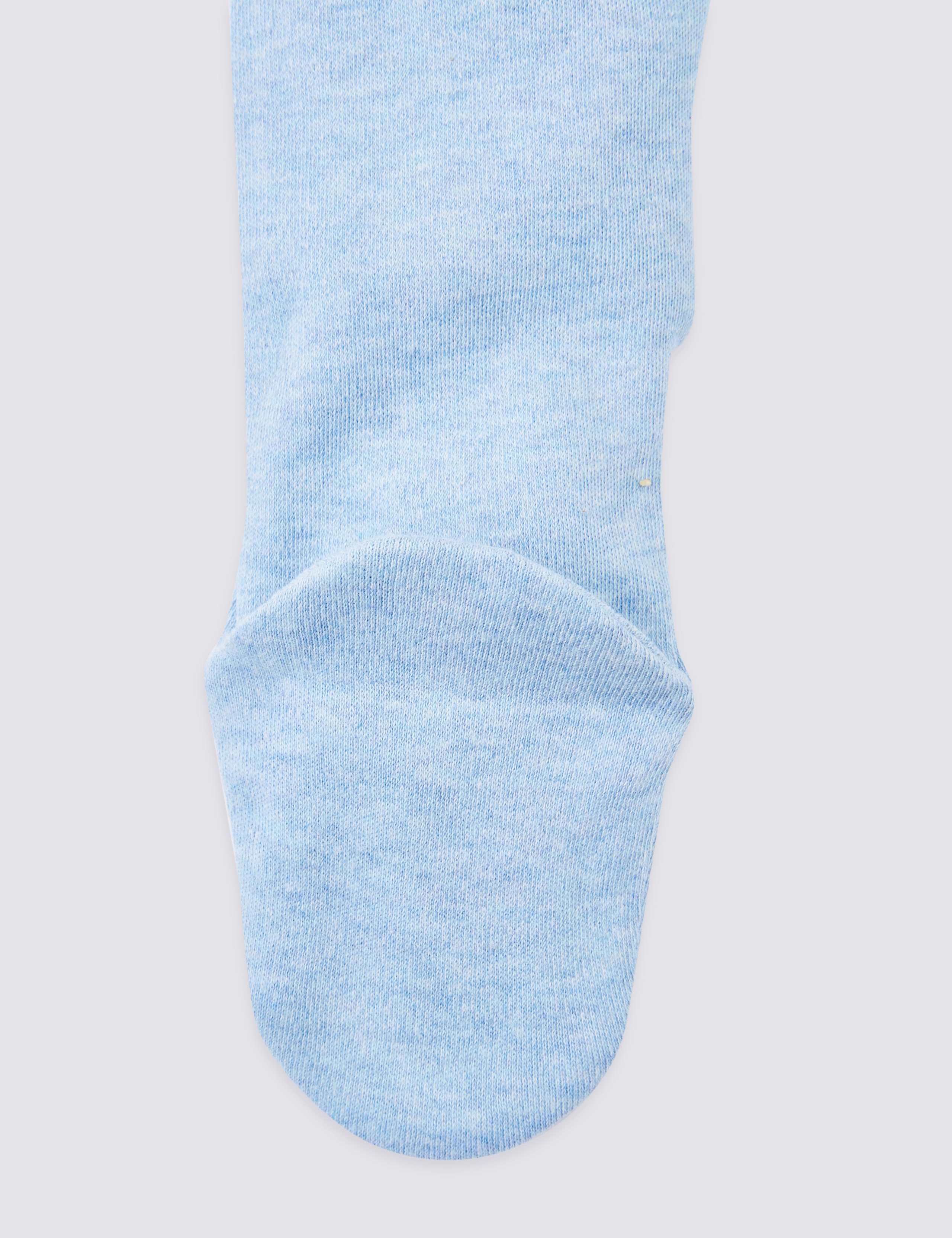 3 Pack Organic Pure Cotton Transport Sleepsuits 6 of 6