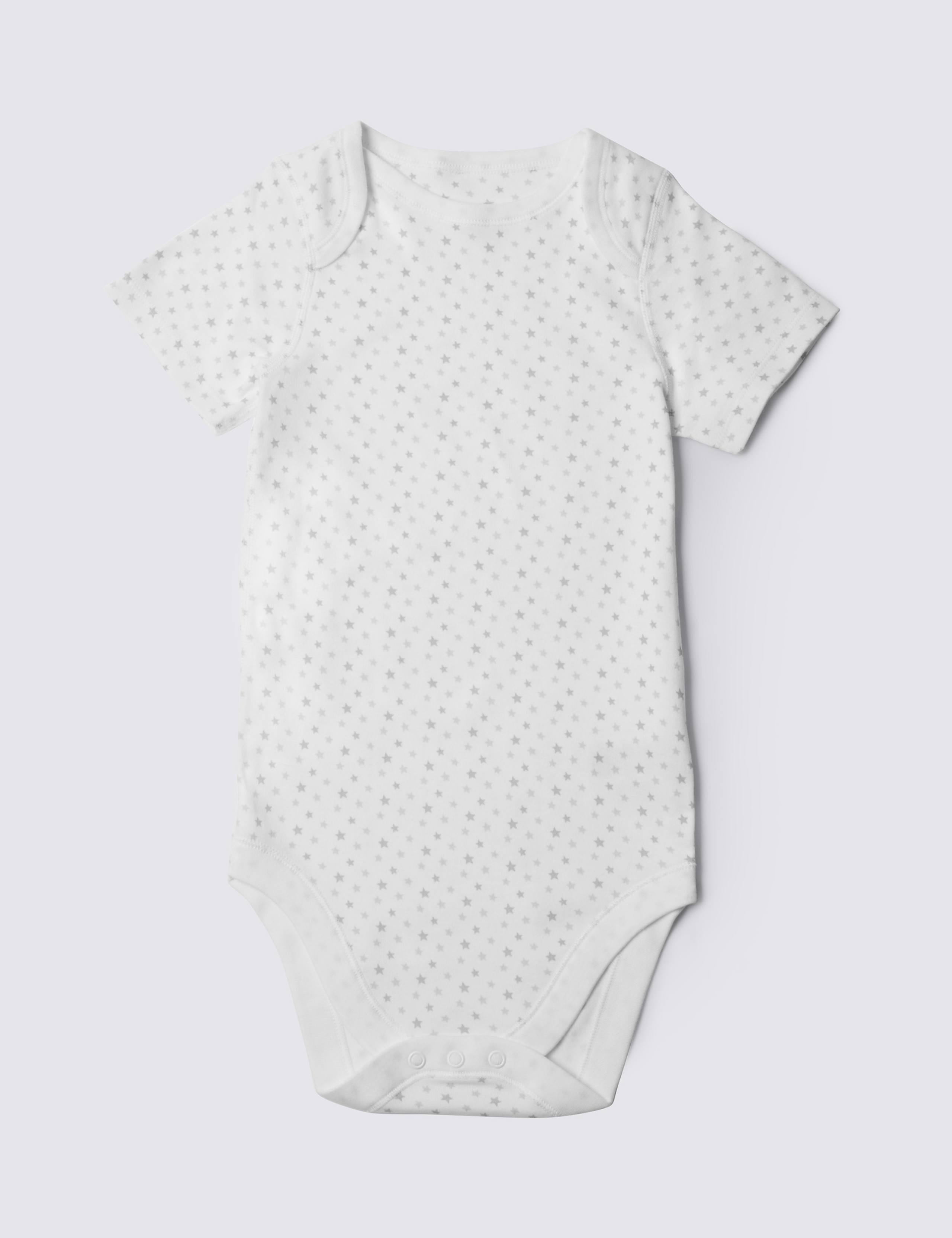 Pure Cotton Short Sleeve Bodysuit (3-8 Years) 1 of 2