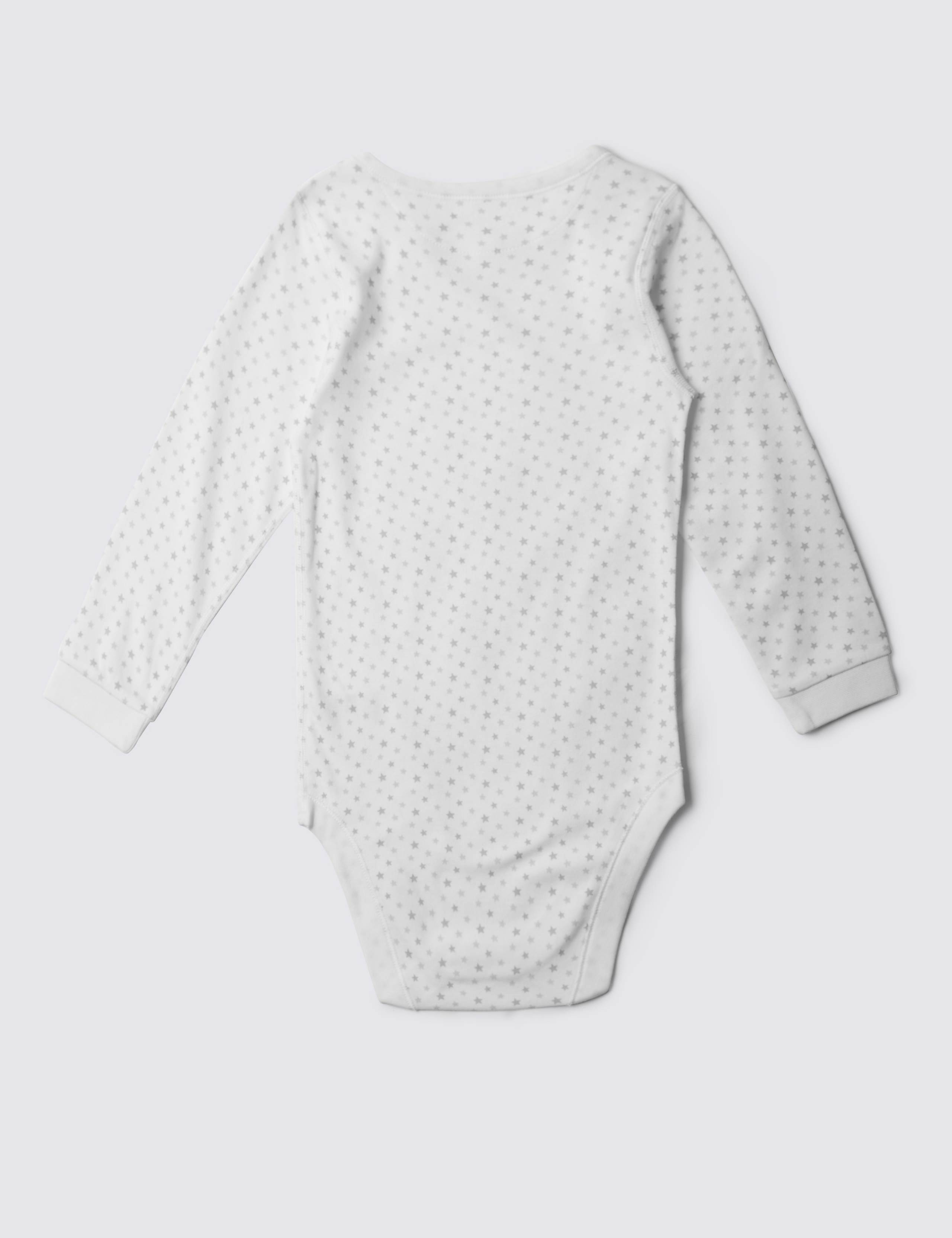 Easy Dressing Unisex Pure Cotton Star Print Bodysuit (3-8 Years) 2 of 3